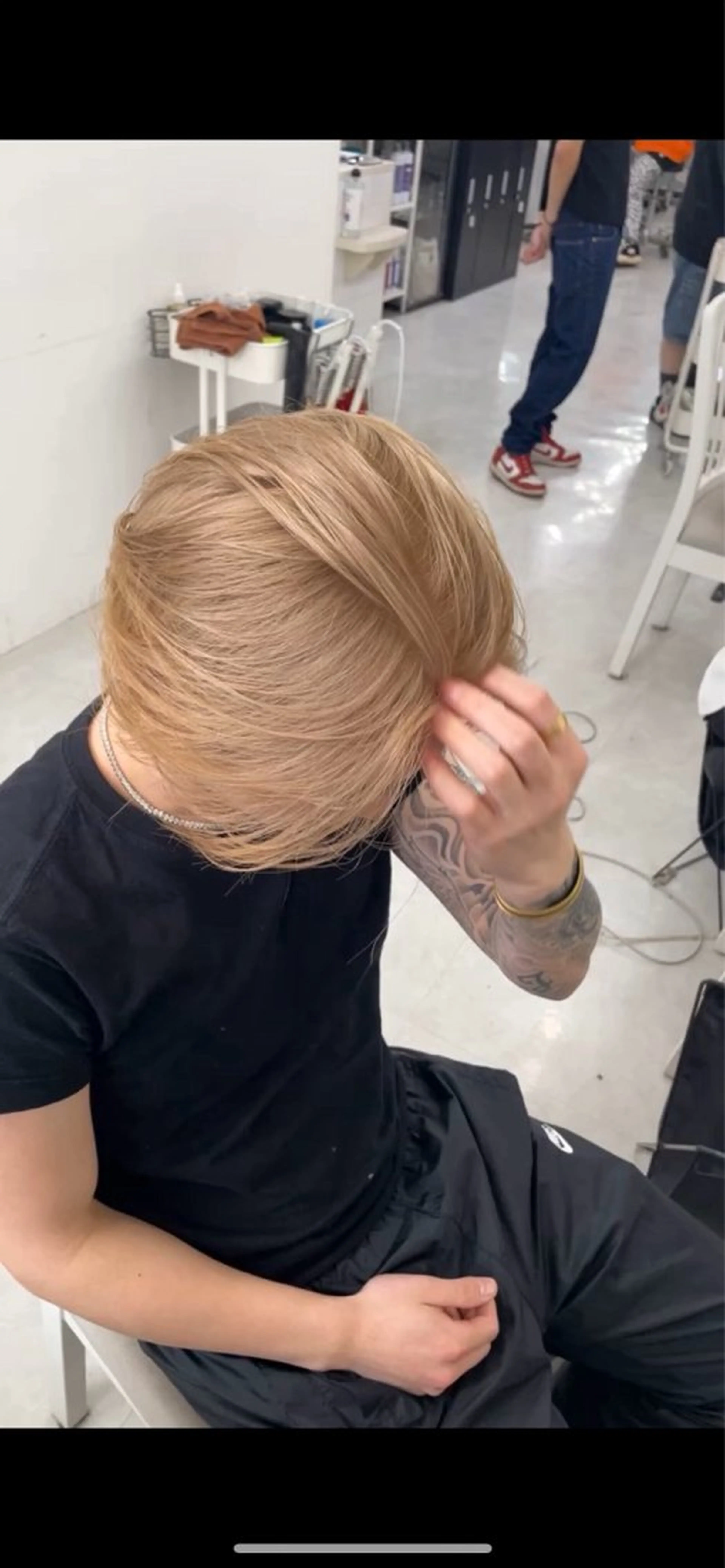 ショート ヘアカラー トリートメント 田中 翔覇のヘアスタイル