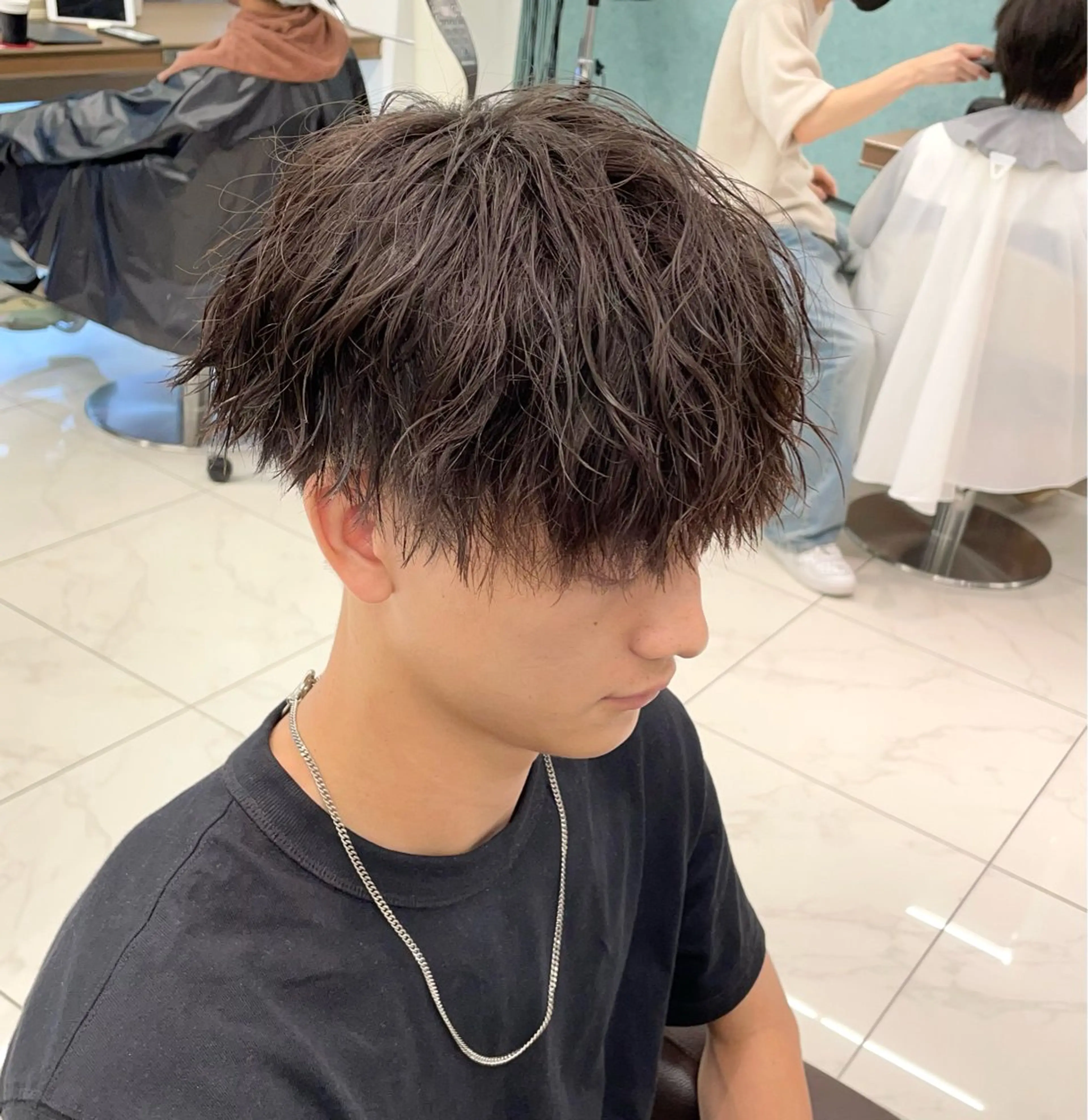 ショート パーマ メンズ カット パーマ 【メンズ特化】 池田大成✂︎のヘアスタイル