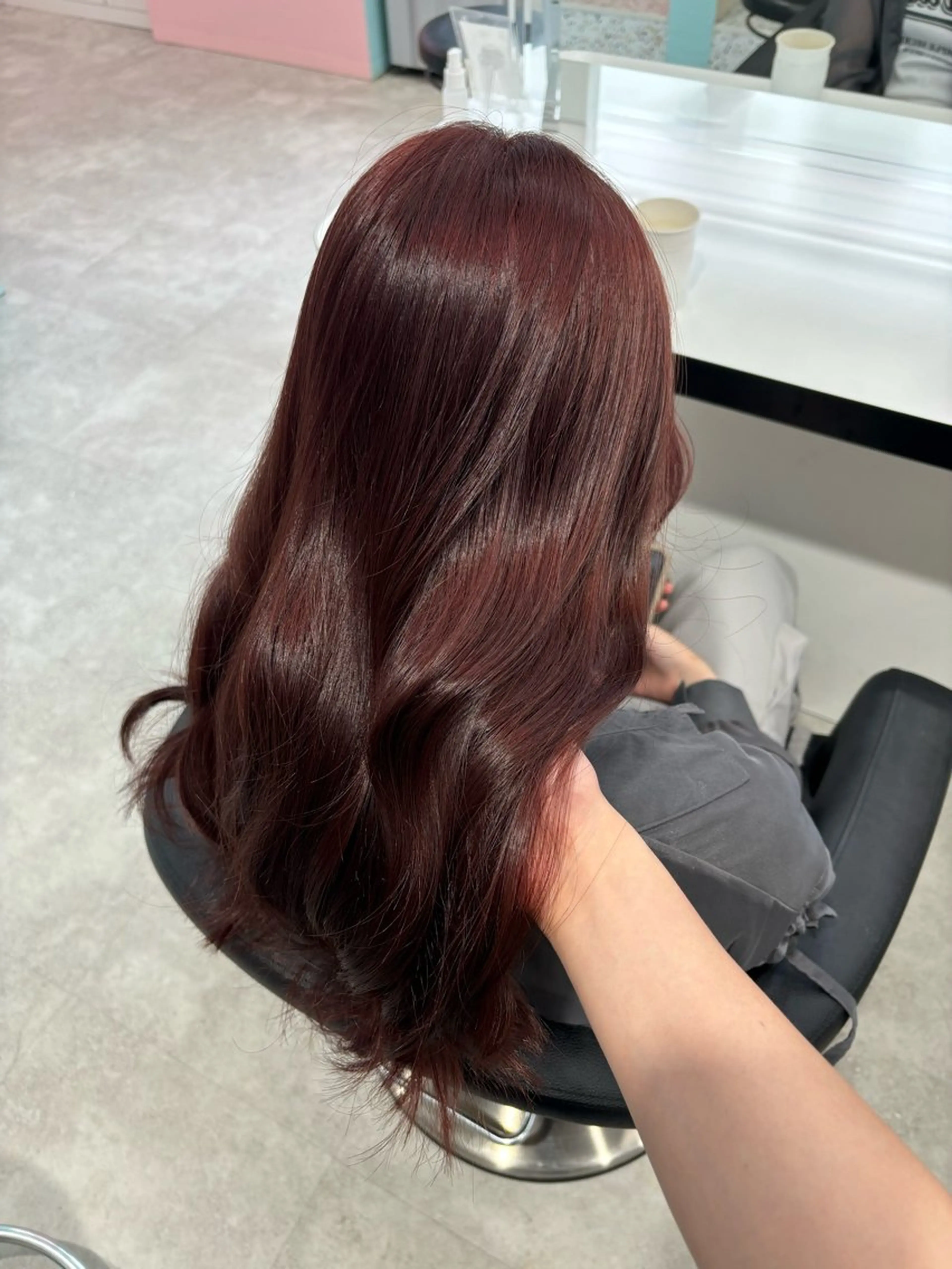 ロング ヘアカラー トリートメント Wカラー/暖色/べ ージュりく©︎🐝のヘアスタイル