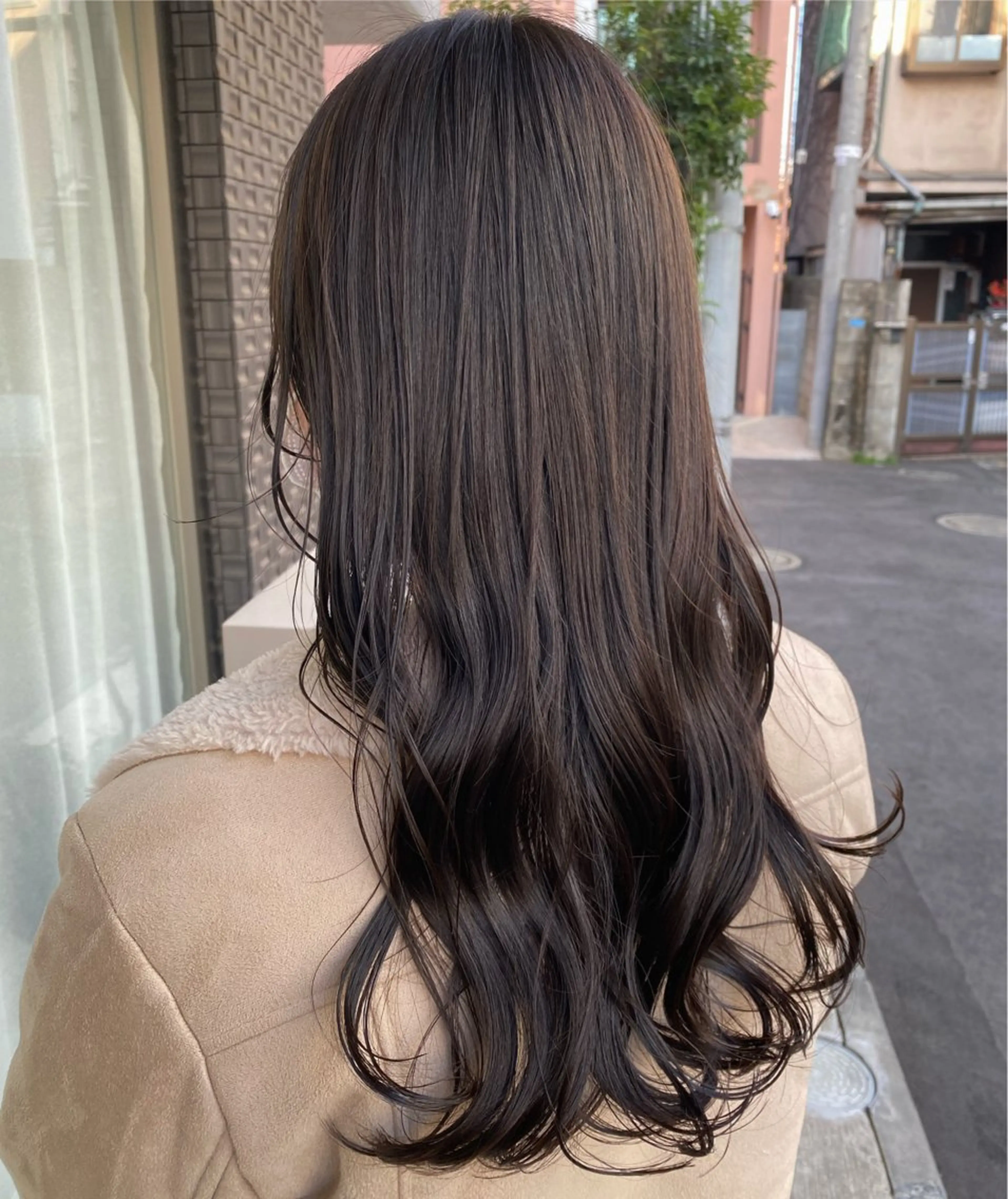 ロング カラー グレージュ カット ヘアカラー トリートメント グレージュ/透明感/ 韓国ヘア/RISAのヘアスタイル