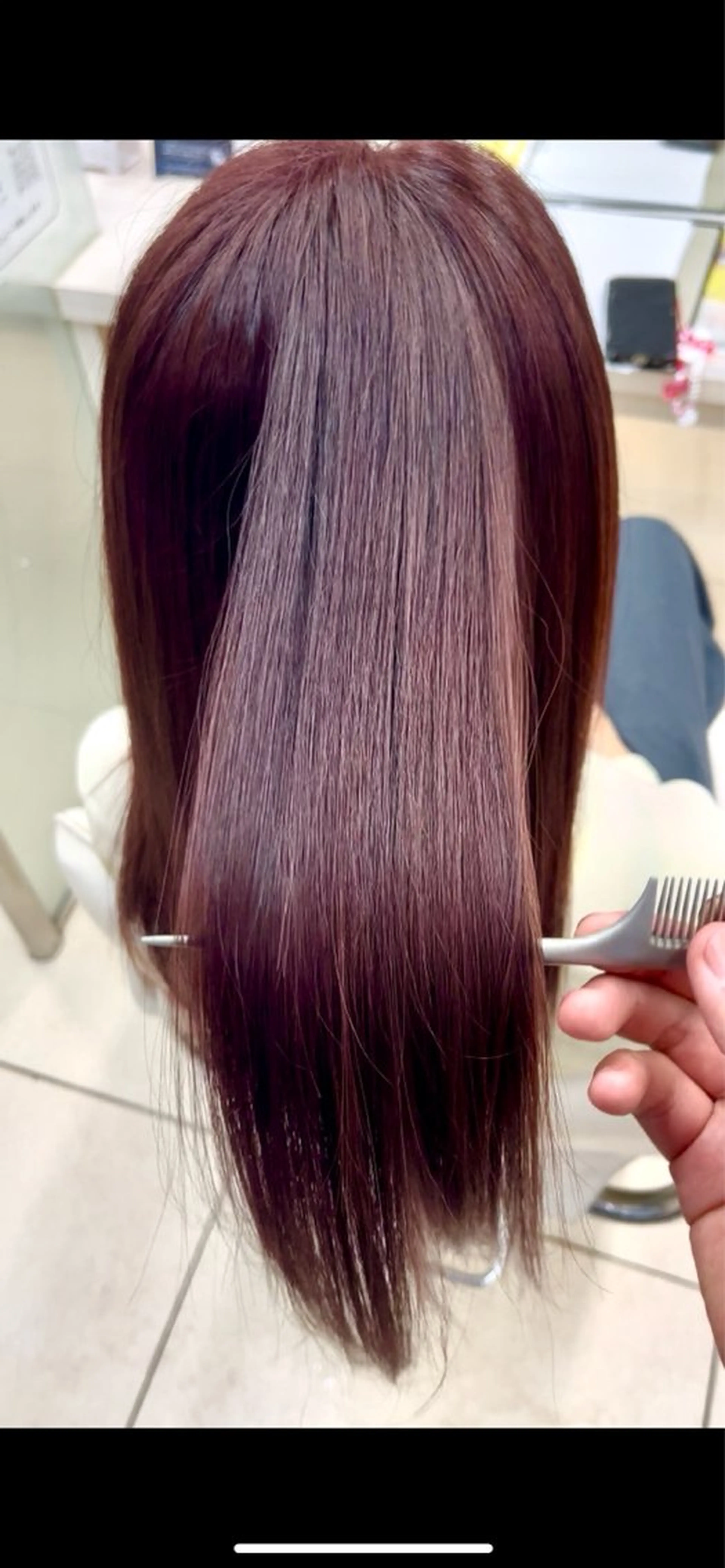 【肌なじみ抜群のモテ暖色カラー❣️】 🍒ྀི 暖色カラー🍒ྀི  ꒰ 全体染め ꒱ #暖色カラー #透明感ヘアの写真