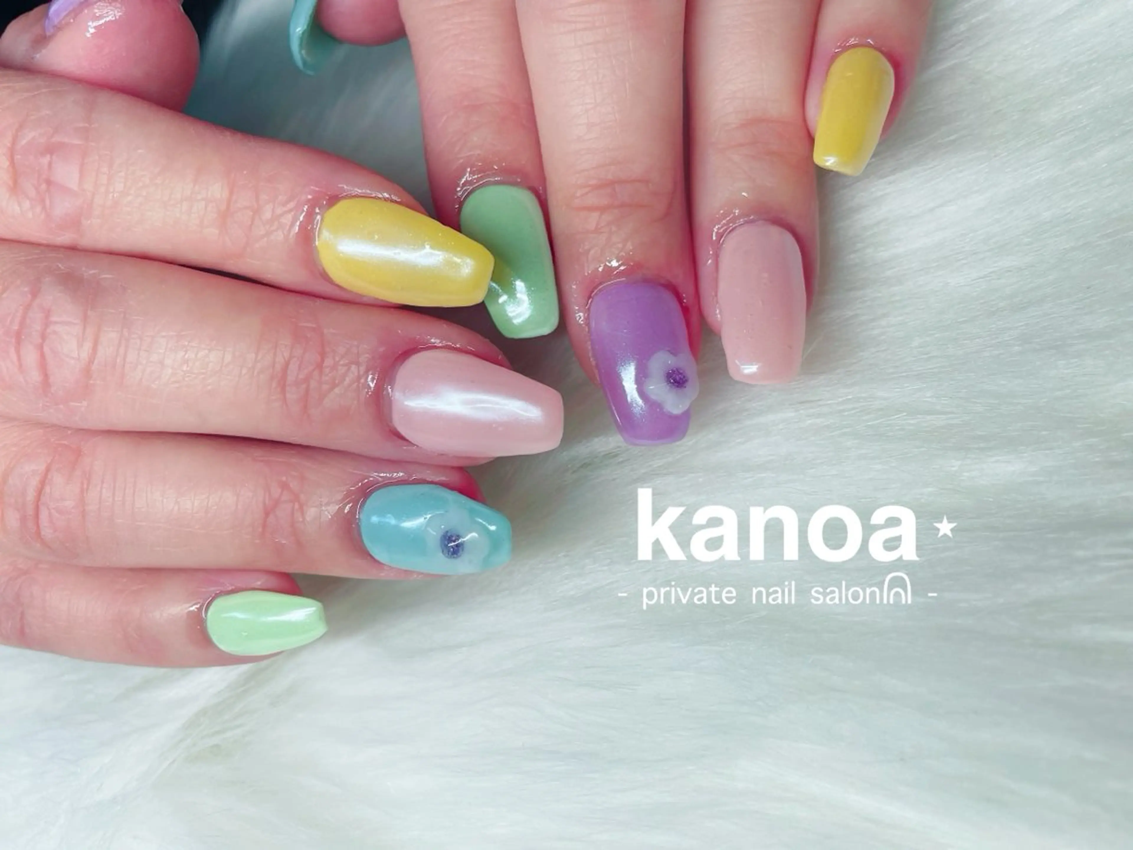 ネイル パステルネイル 春ネイル kanoa nailのネイルデザイン