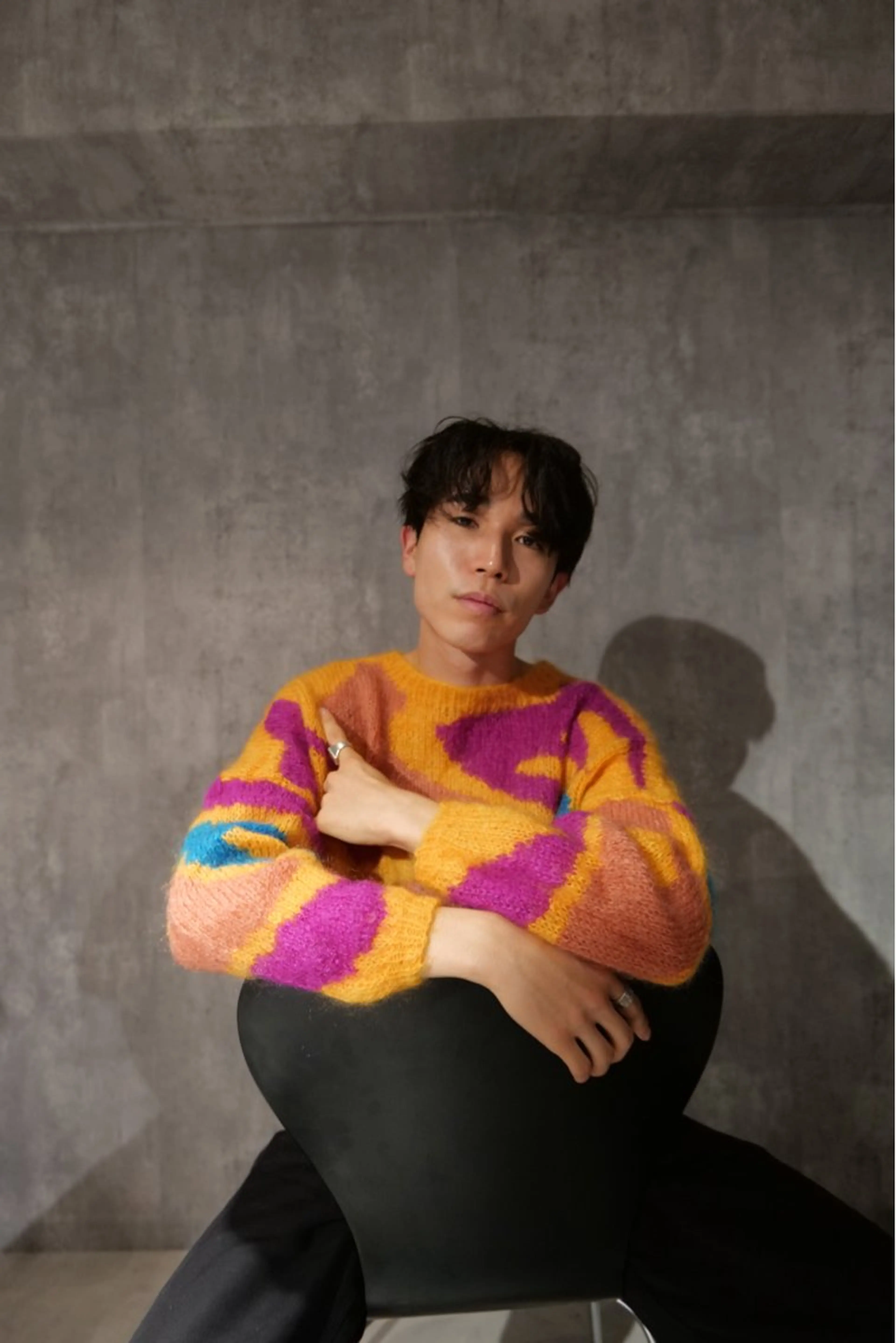 ミディアム パーマ メンズ HYO/藤沢/ パーマヘアのヘアスタイル