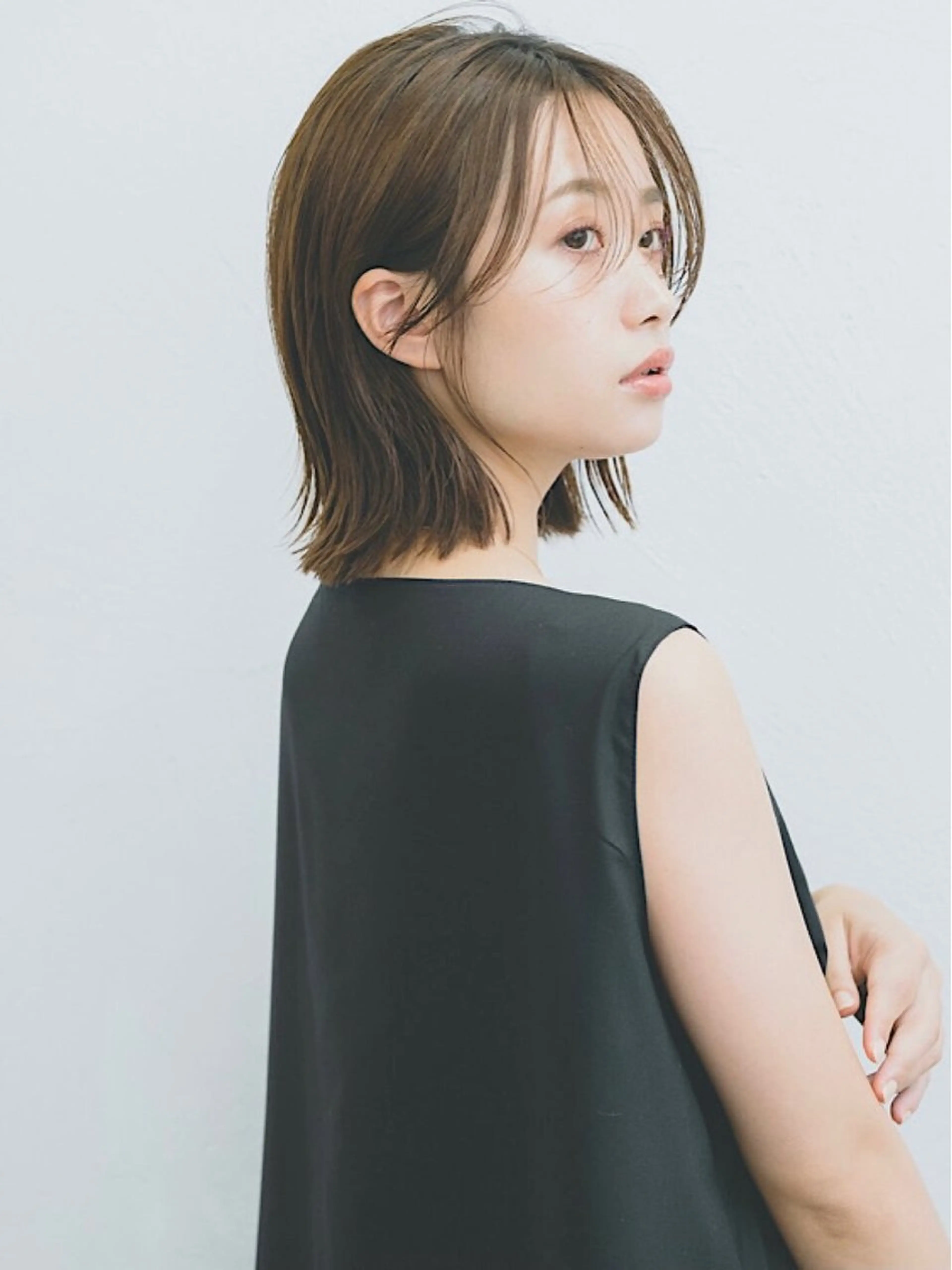 ミディアム カット 坂本 天馬のヘアスタイル