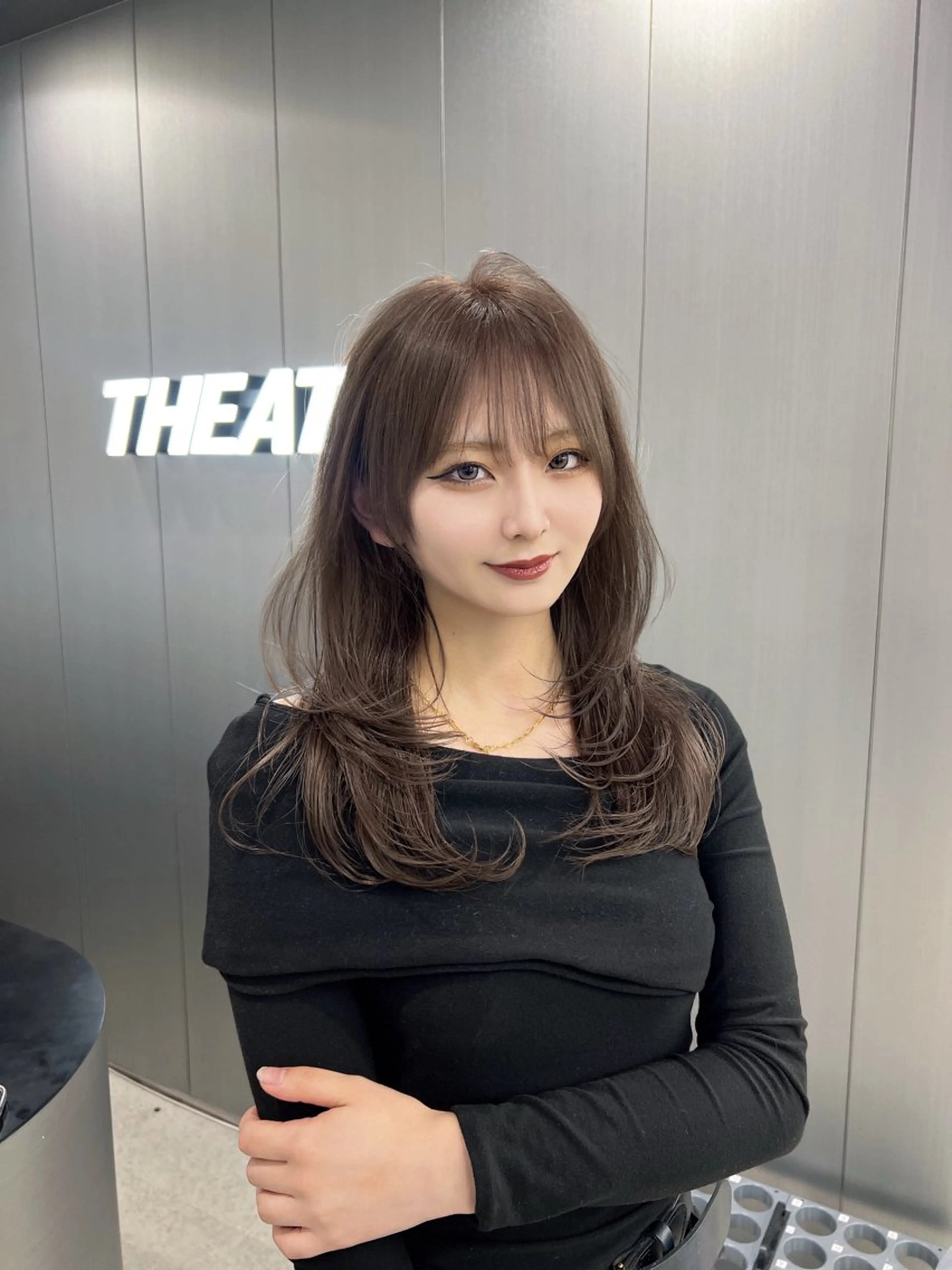 ロング カラー レイヤーカット カット ヘアカラー トリートメント ヘッドスパ 💖韓国×王道 ハイトーン💖のヘアスタイル