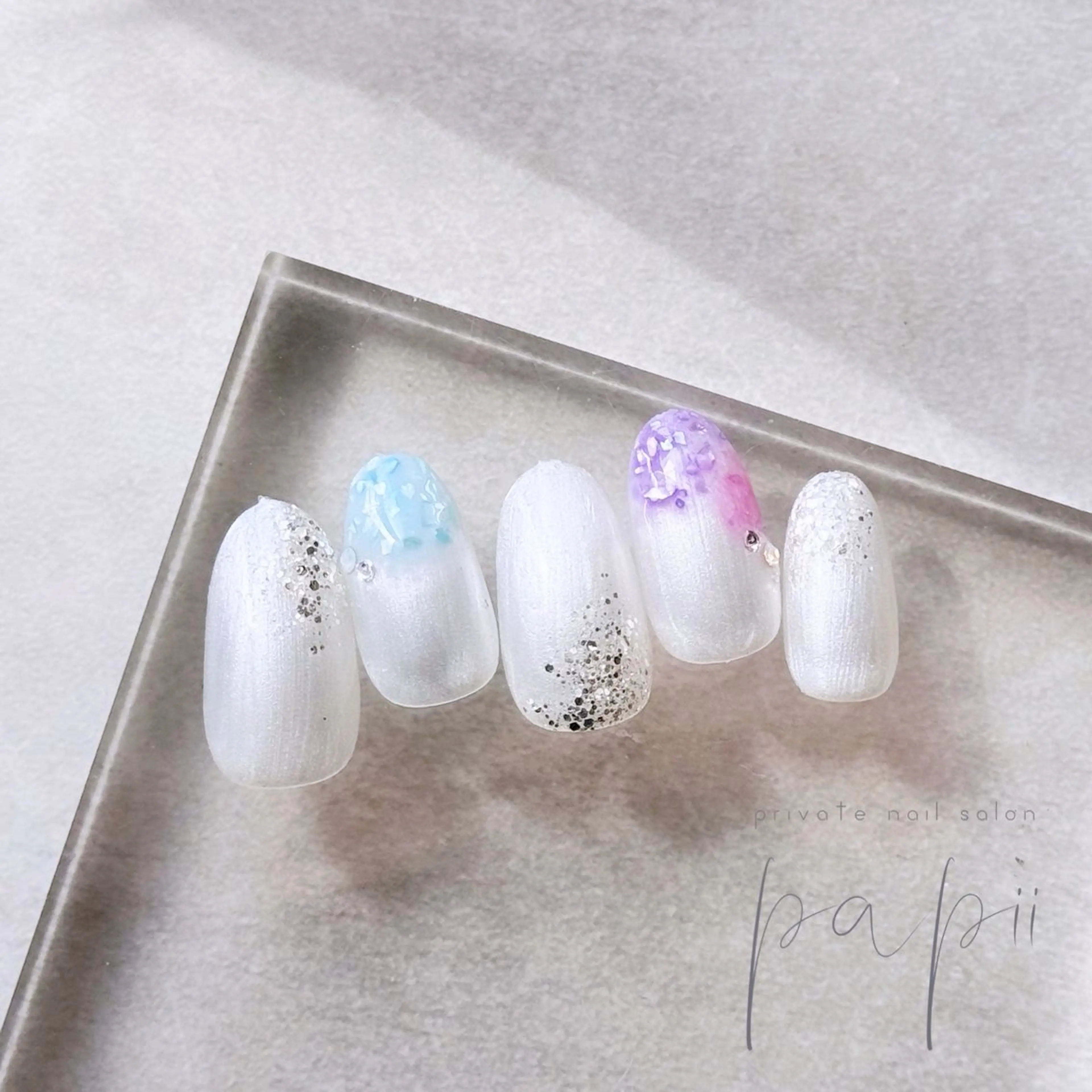 ネイル シンプルネイル ハンドネイル private nail salon papii所属・papii☆ kurodaのネイルデザイン