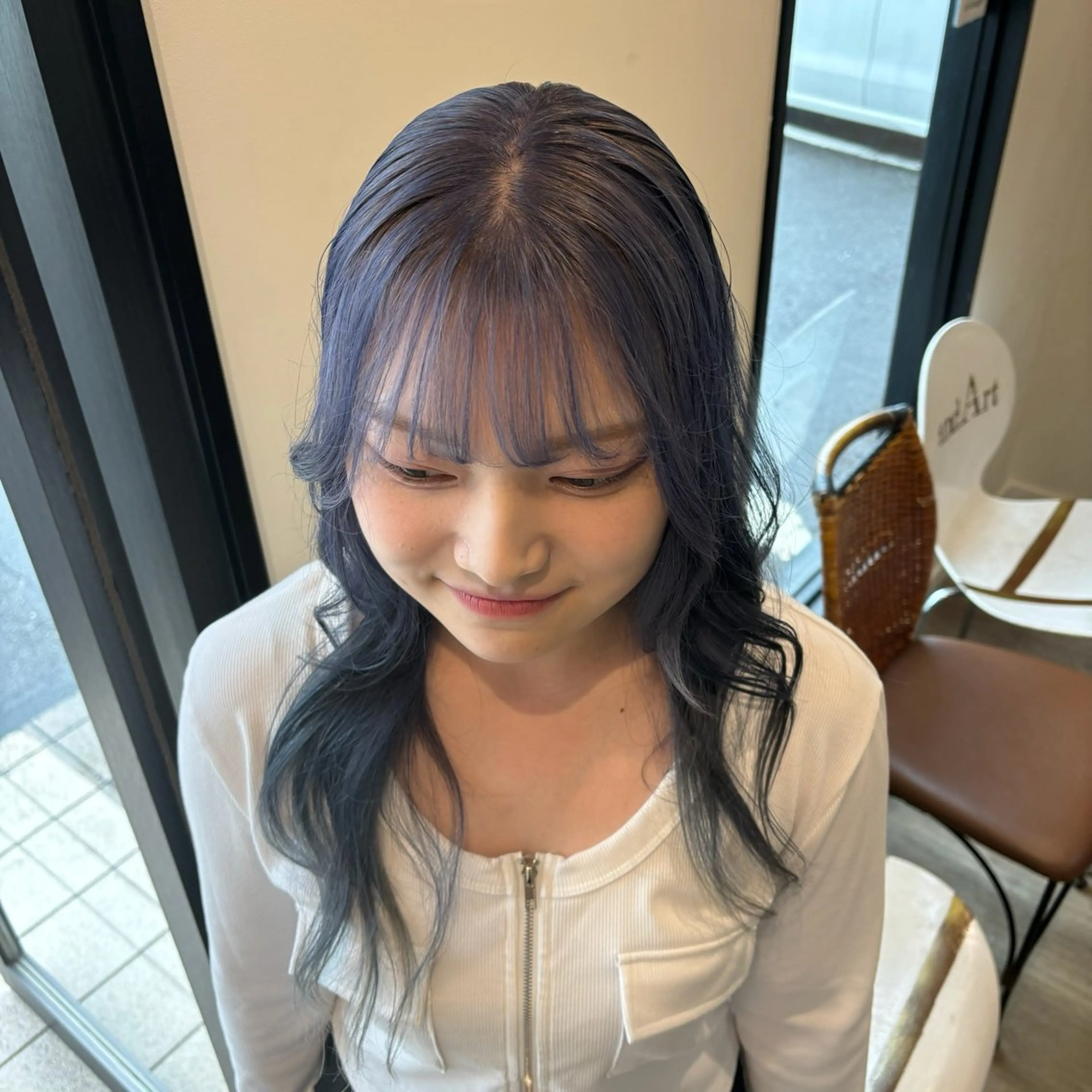 セミロング ヘアカラー 🎀ハイトーン/ 艶カラー/夕月🎀のヘアスタイル