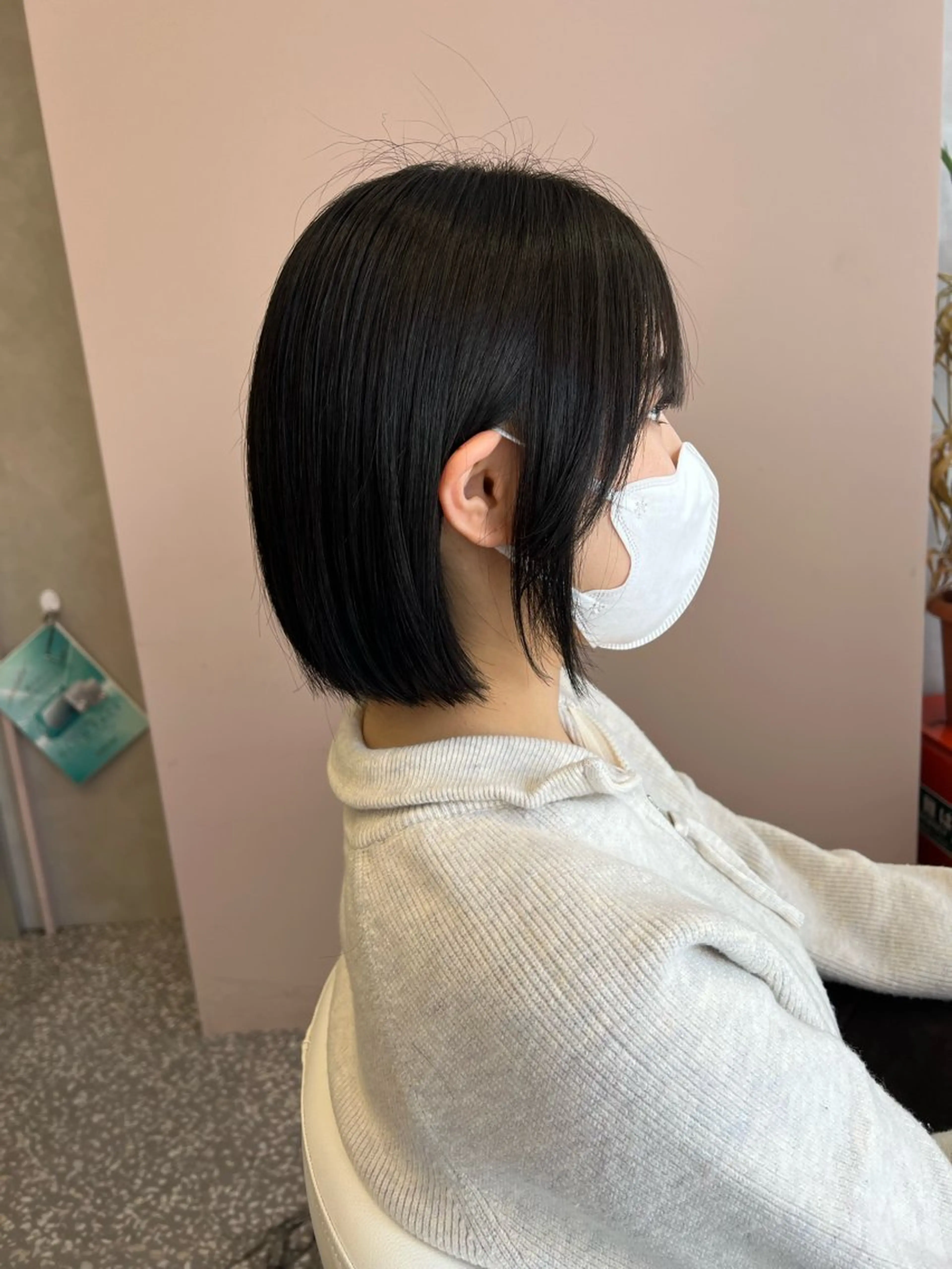 ショート パーマ ボブ 縮毛矯正 カット 縮毛矯正 Naru┆川西能勢口 ┆髪質改善のヘアスタイル