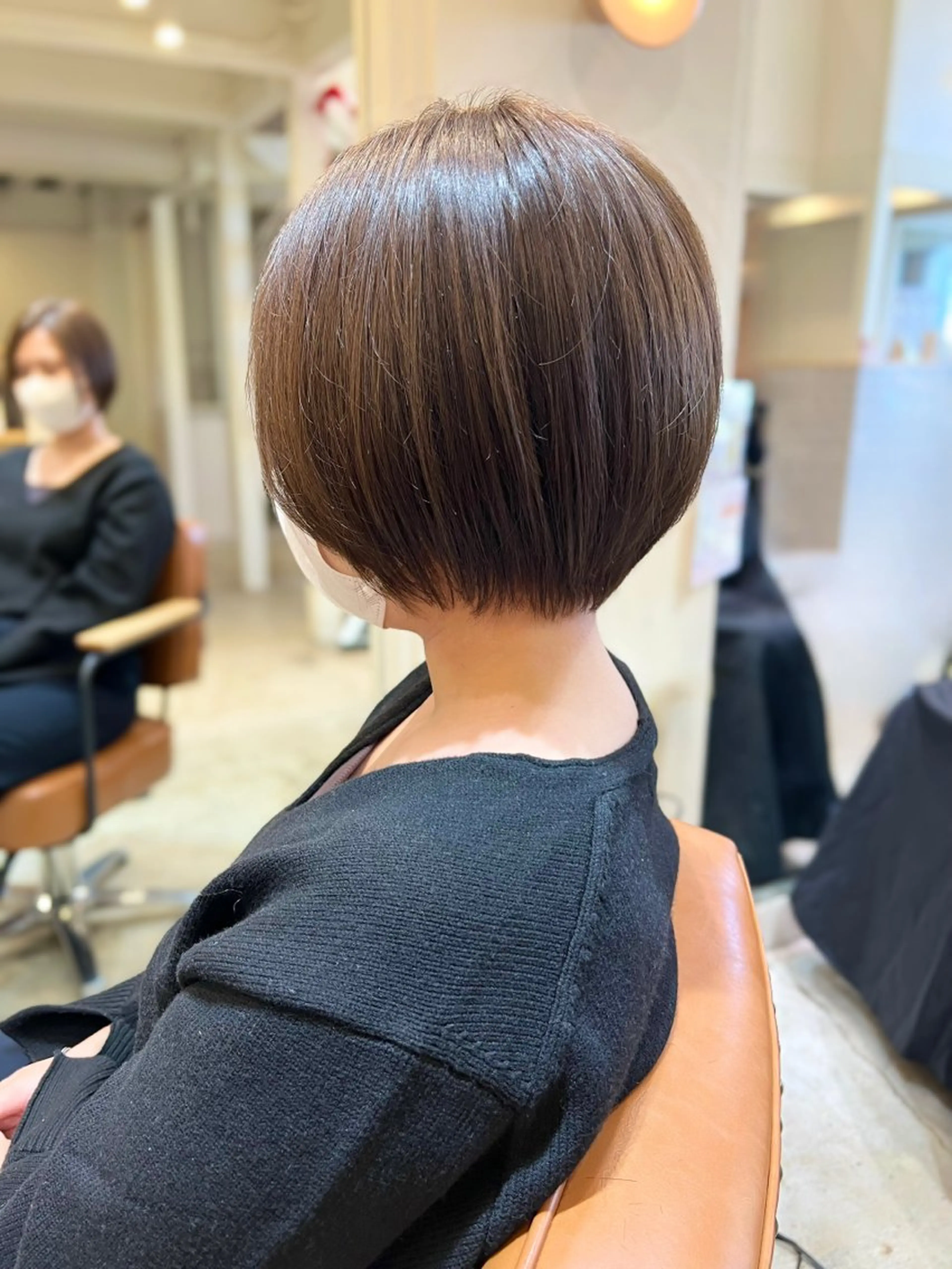 ショート カット ヘアカラー トリートメント ぱつボブ/ ショート/YUKIのヘアスタイル