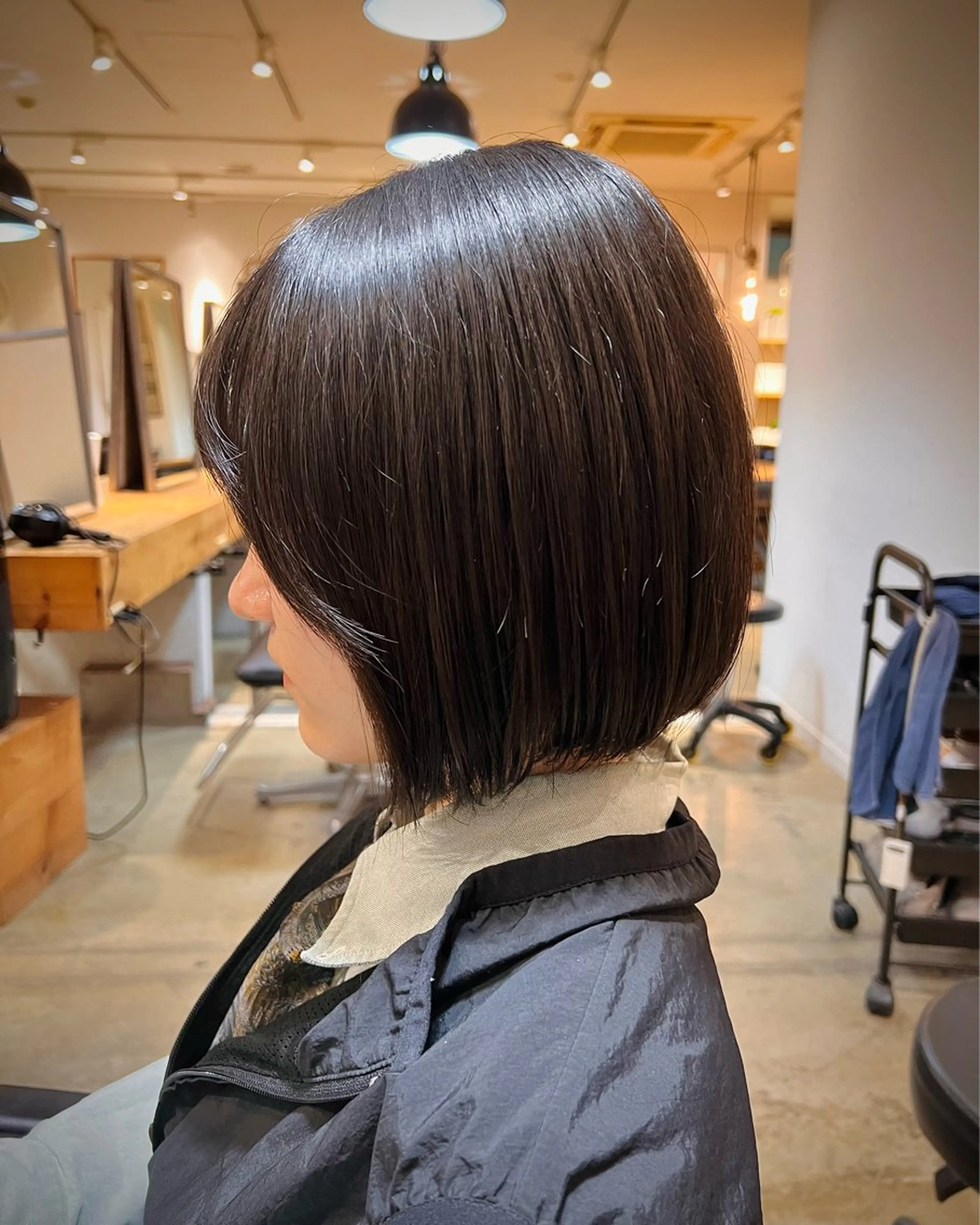 ショート カラー パーマ メンズ ボブ 🫧レディースボブ 🫧RENのヘアスタイル