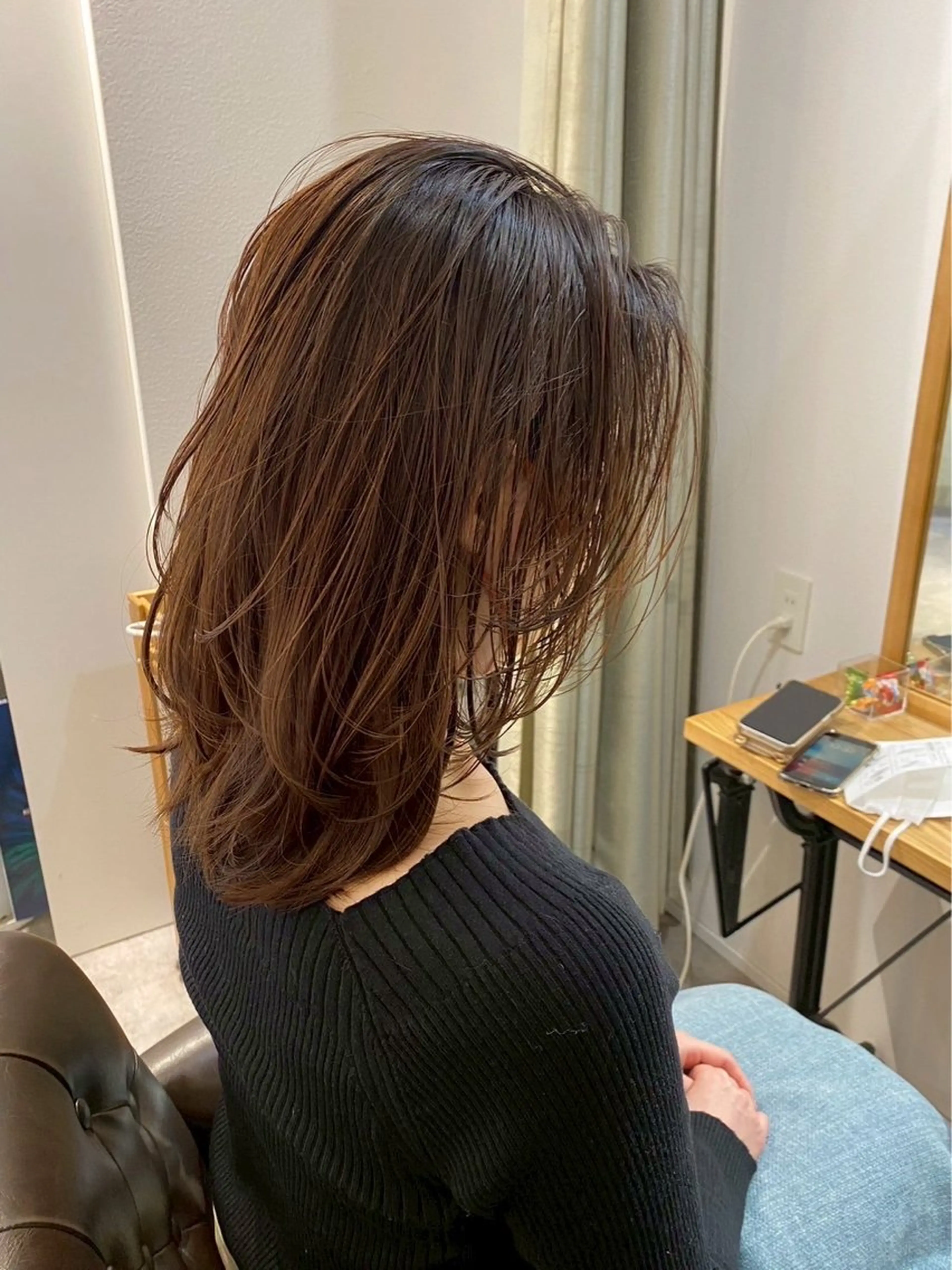 セミロング カラー ヘアカラー トリートメント Atre.所属・武庫之荘/髪質改善 おみのヘアスタイル