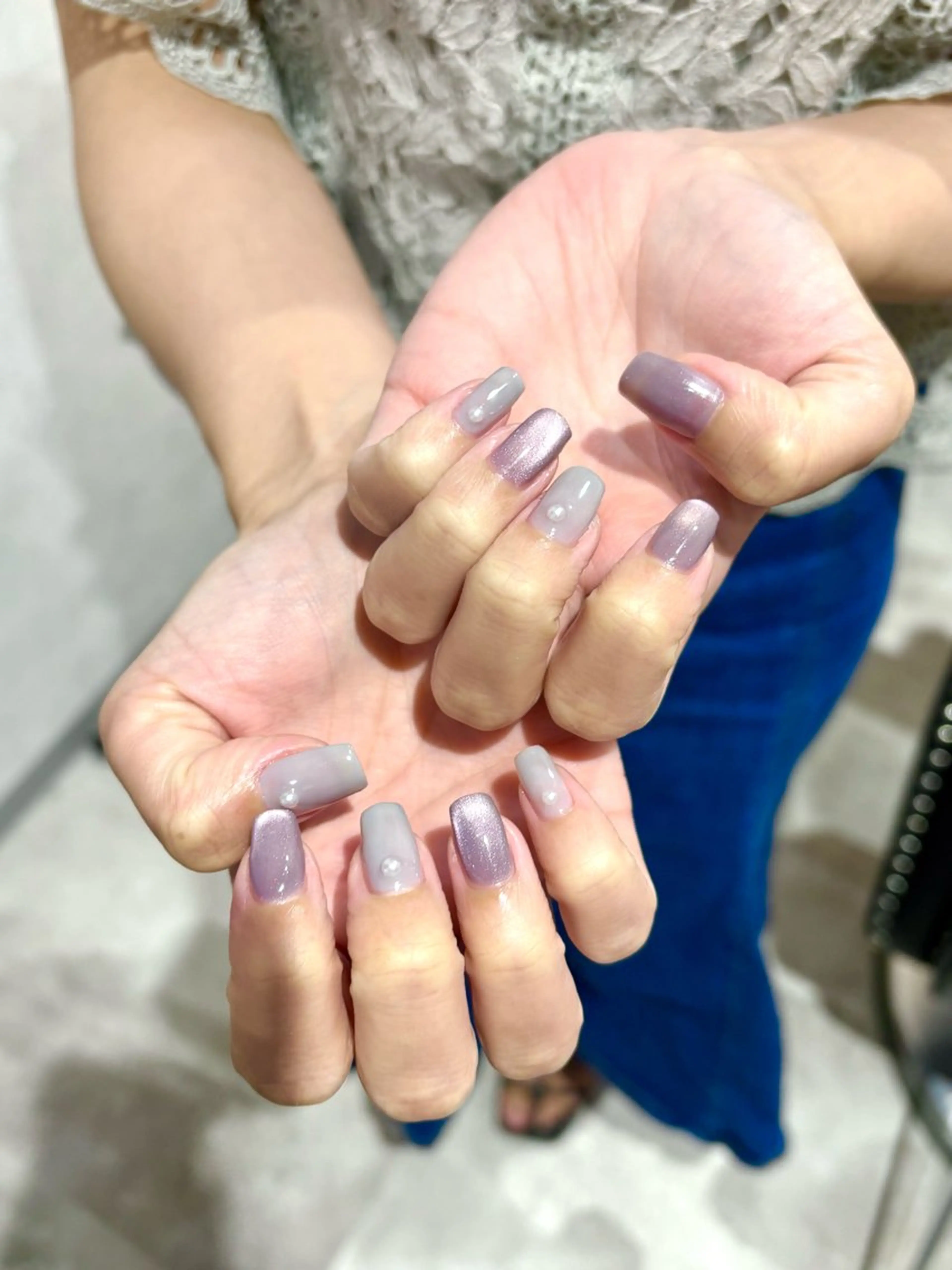 ネイル パープル neo.nail柏 Mutsumiのネイルデザイン