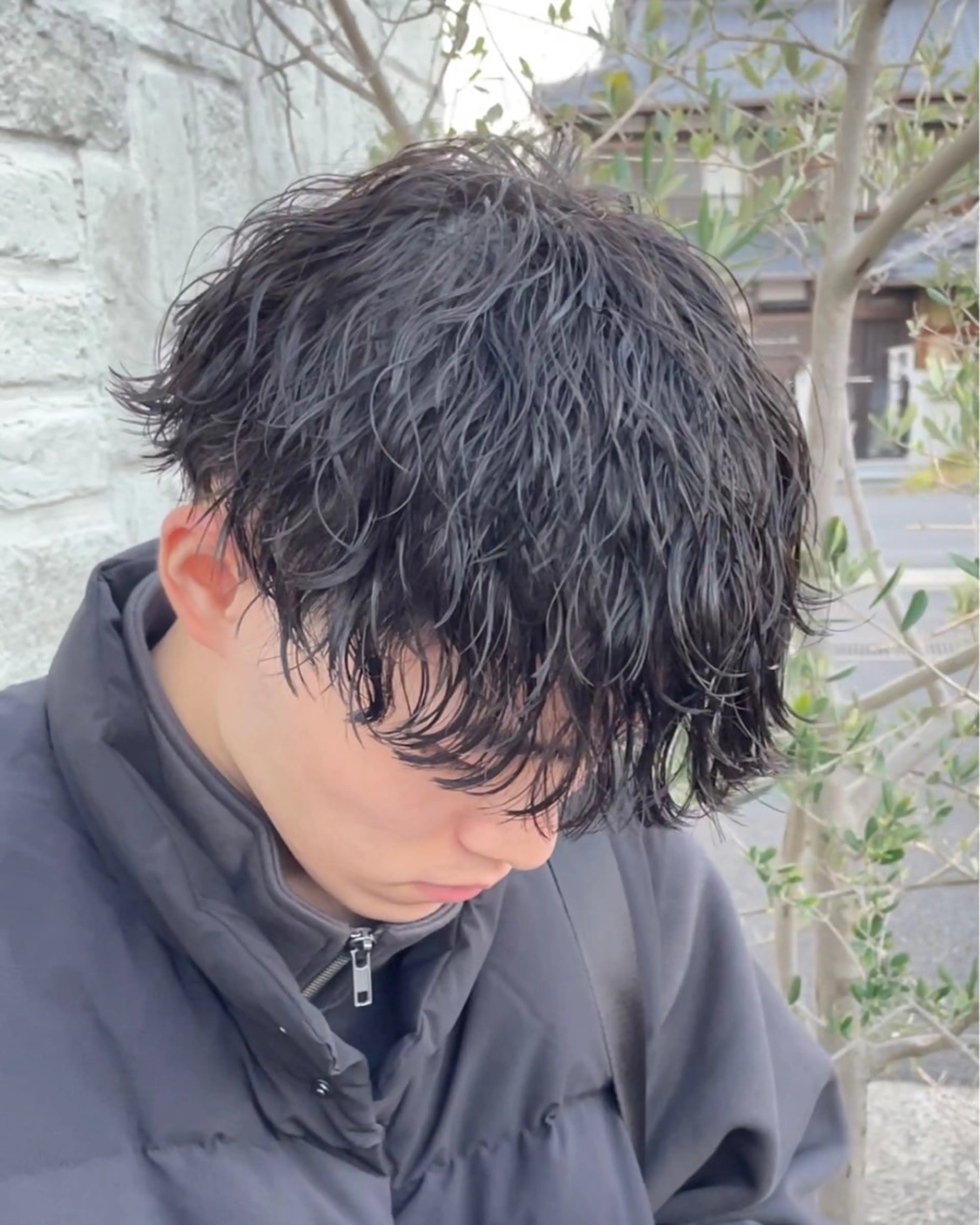 パーマ メンズ メンズパーマ 波巻きパーマ スパイラルパーマ アタ ムのヘアスタイル