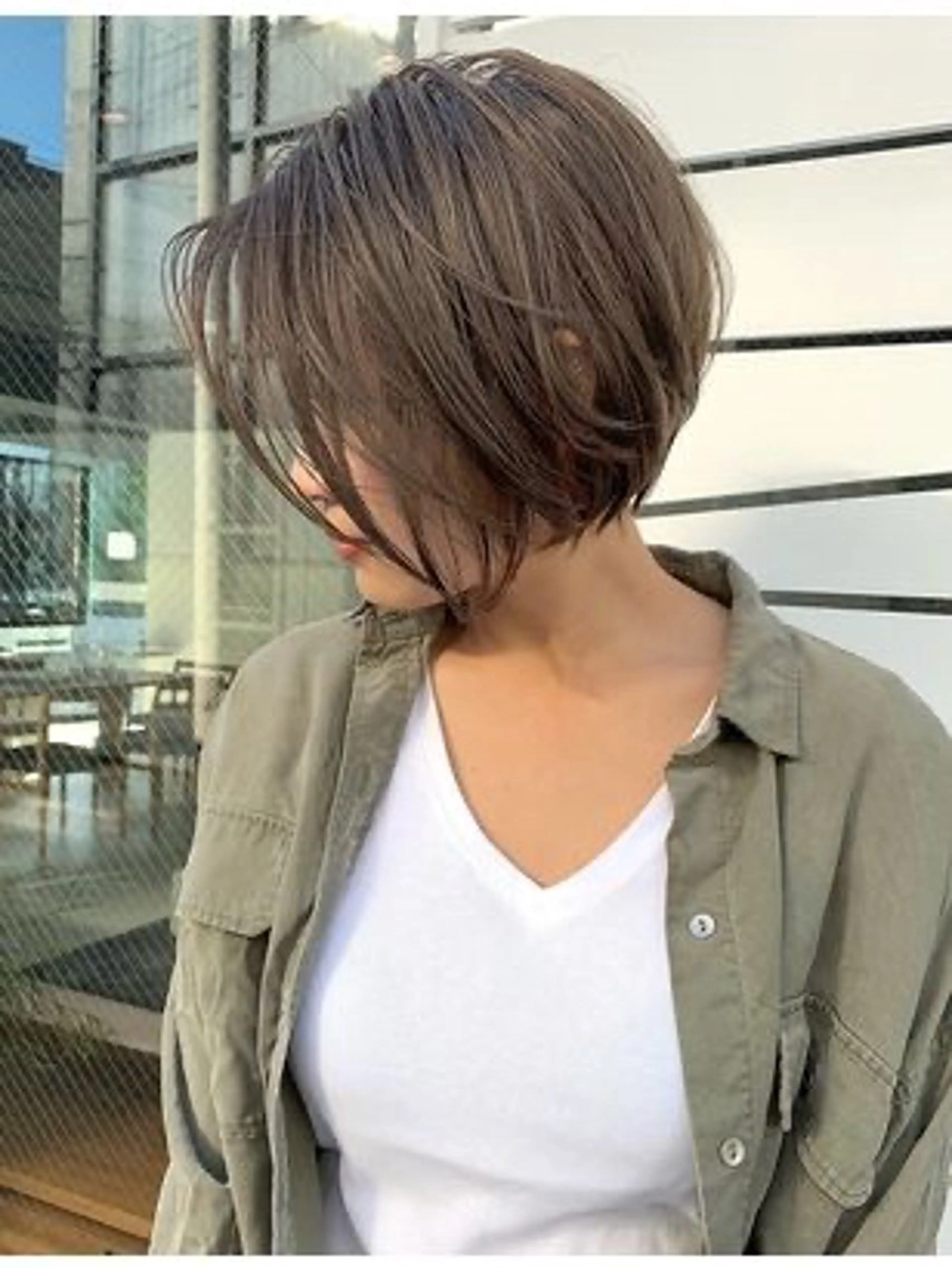 ショート ブリーチなし/透明感 /ショート/大世のヘアスタイル
