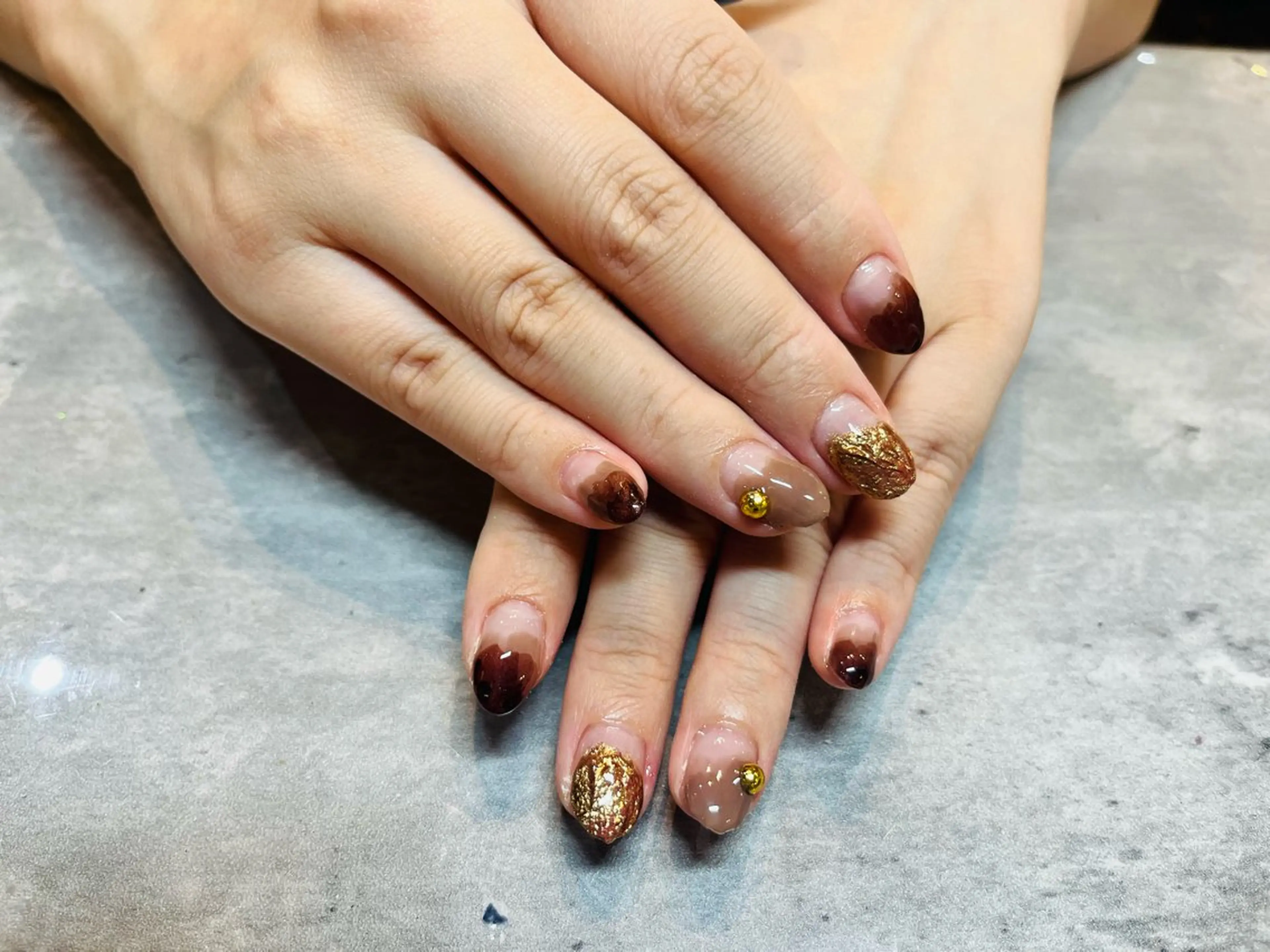 ネイル ニュアンスネイル ハンドネイル aoki sanaのネイルデザイン