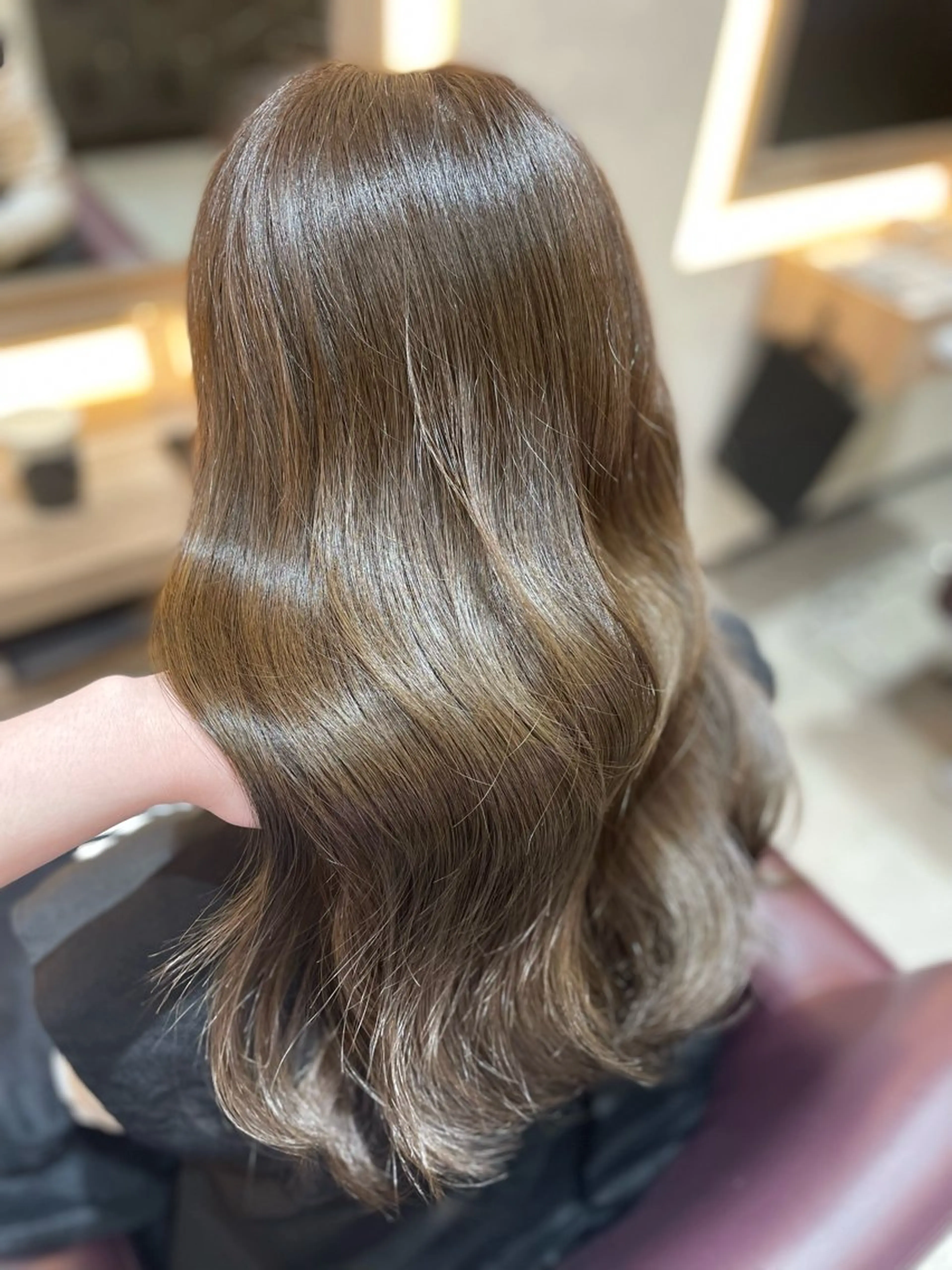 セミロング カラー 札幌艶髪/透明感 カラー🍓さつき🍓のヘアスタイル