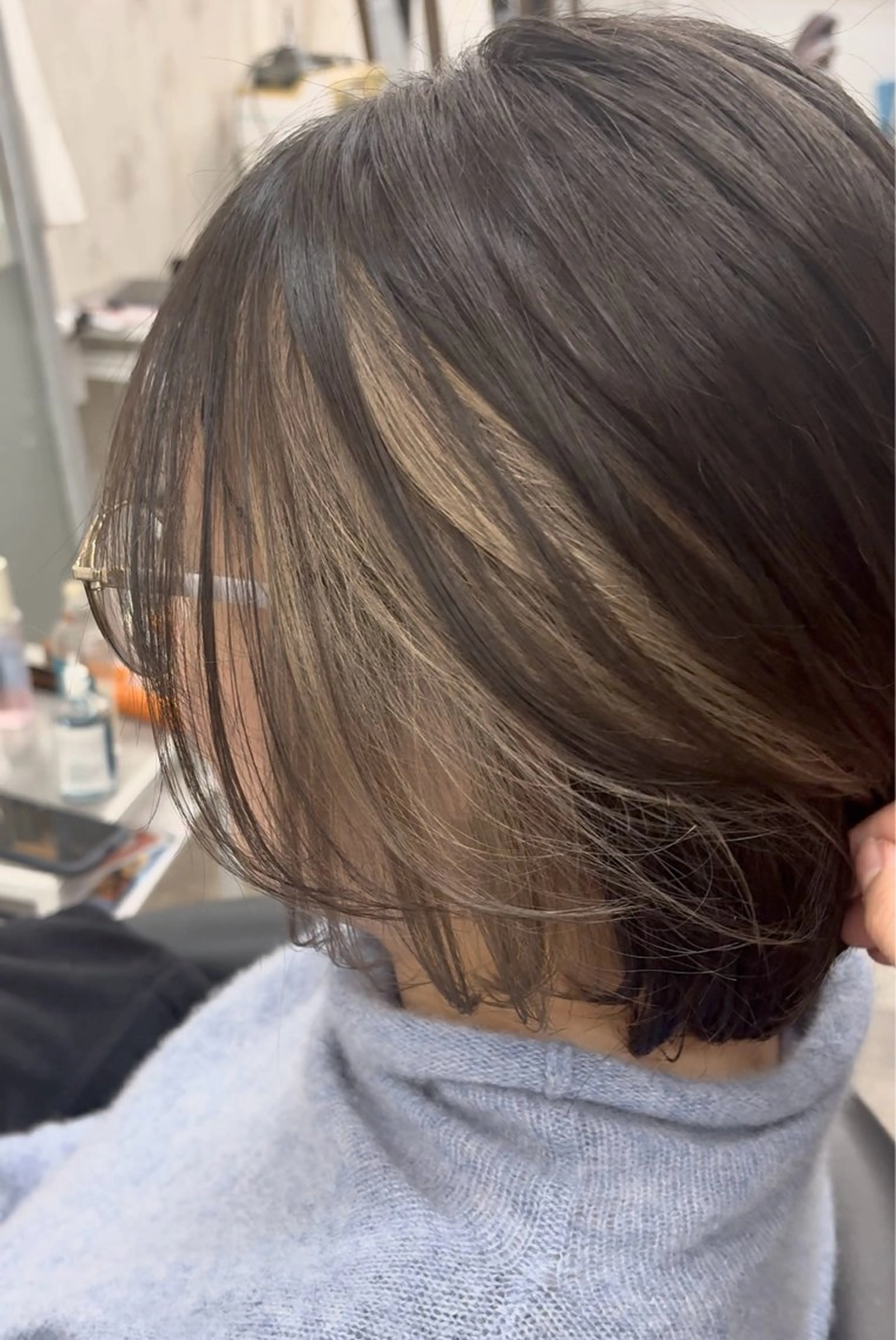 🌻ブリーチ込みフェイスフレーミングカラー＋シャンプーブロー🫧(プラス料金でトリートメントもご利用いただけます🌈)の写真