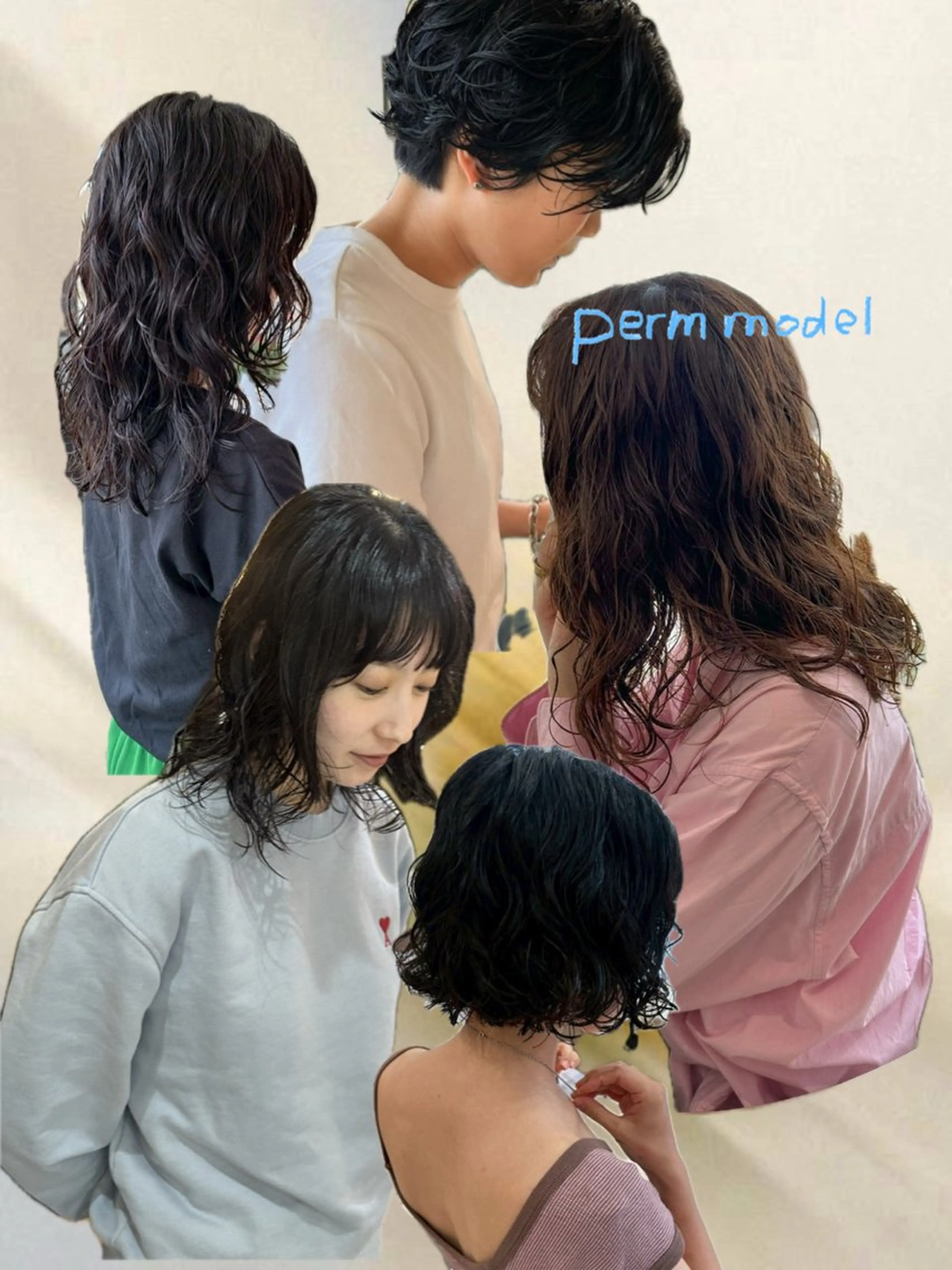 ミディアム パーマ GIFT所属・橋本叶夢/ ショートヘア/透け感のヘアスタイル