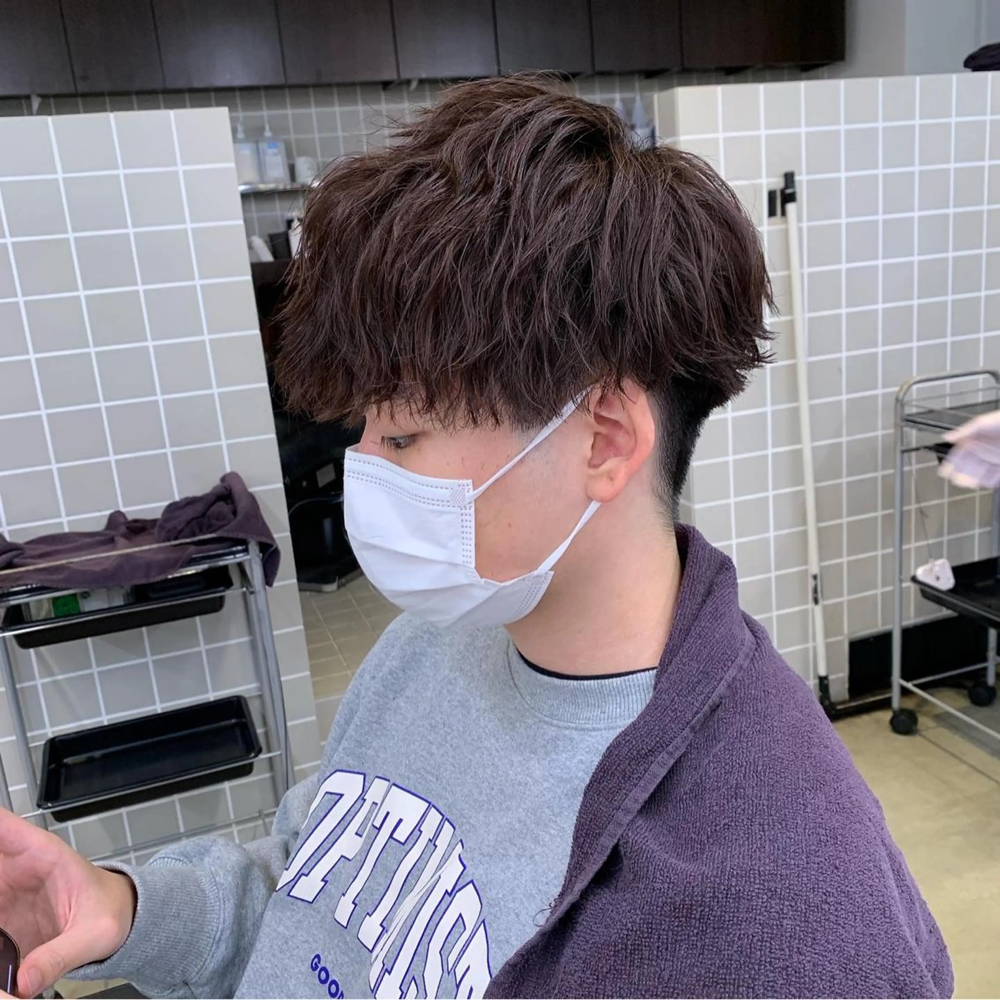 ショート カラー パーマ メンズ カット ヘアカラー トリートメント ヘッドスパ ヘアセット トレンド/レイヤー うる艶🪞CANDYのヘアスタイル