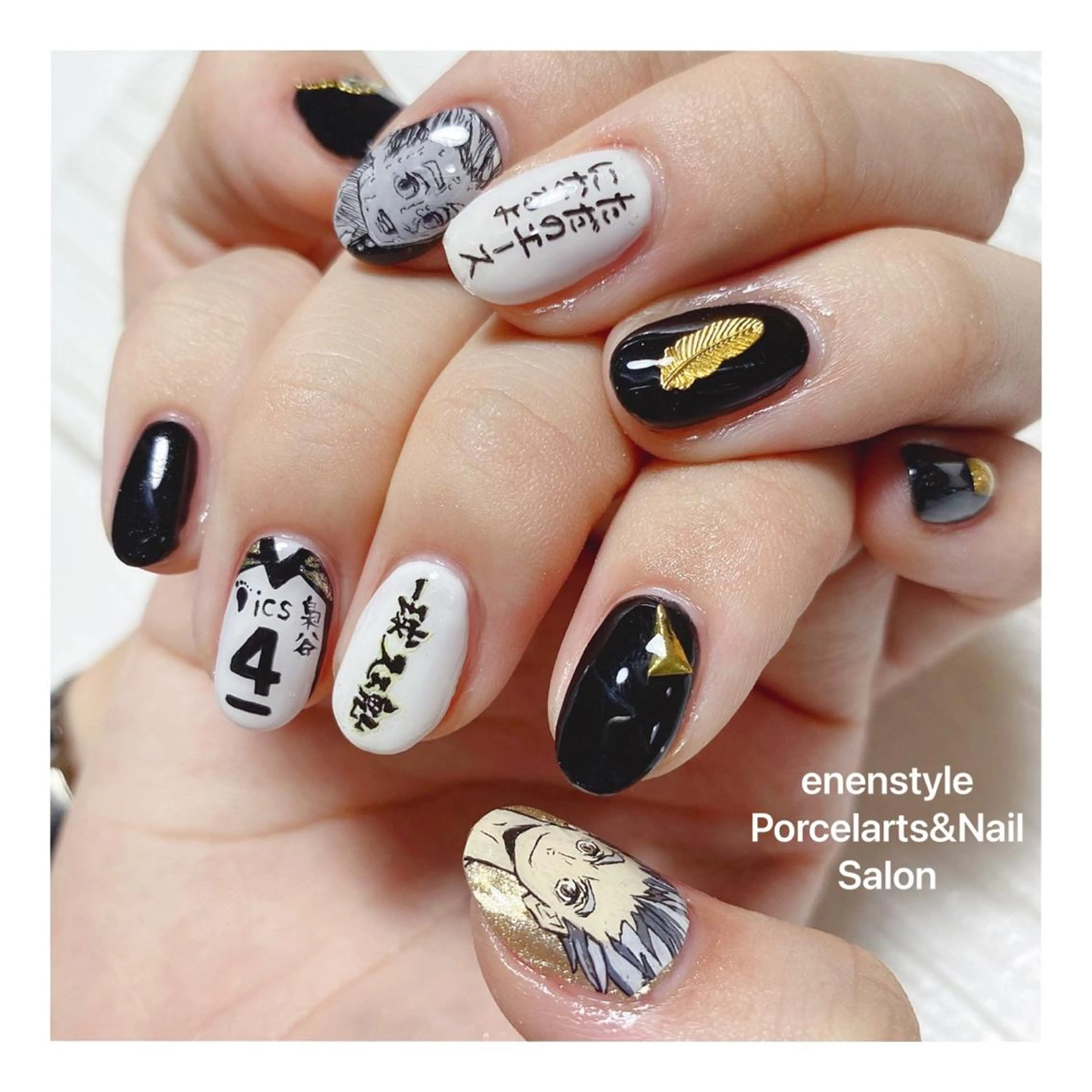ミディアム ネイル 👑enen style👑のネイルデザイン