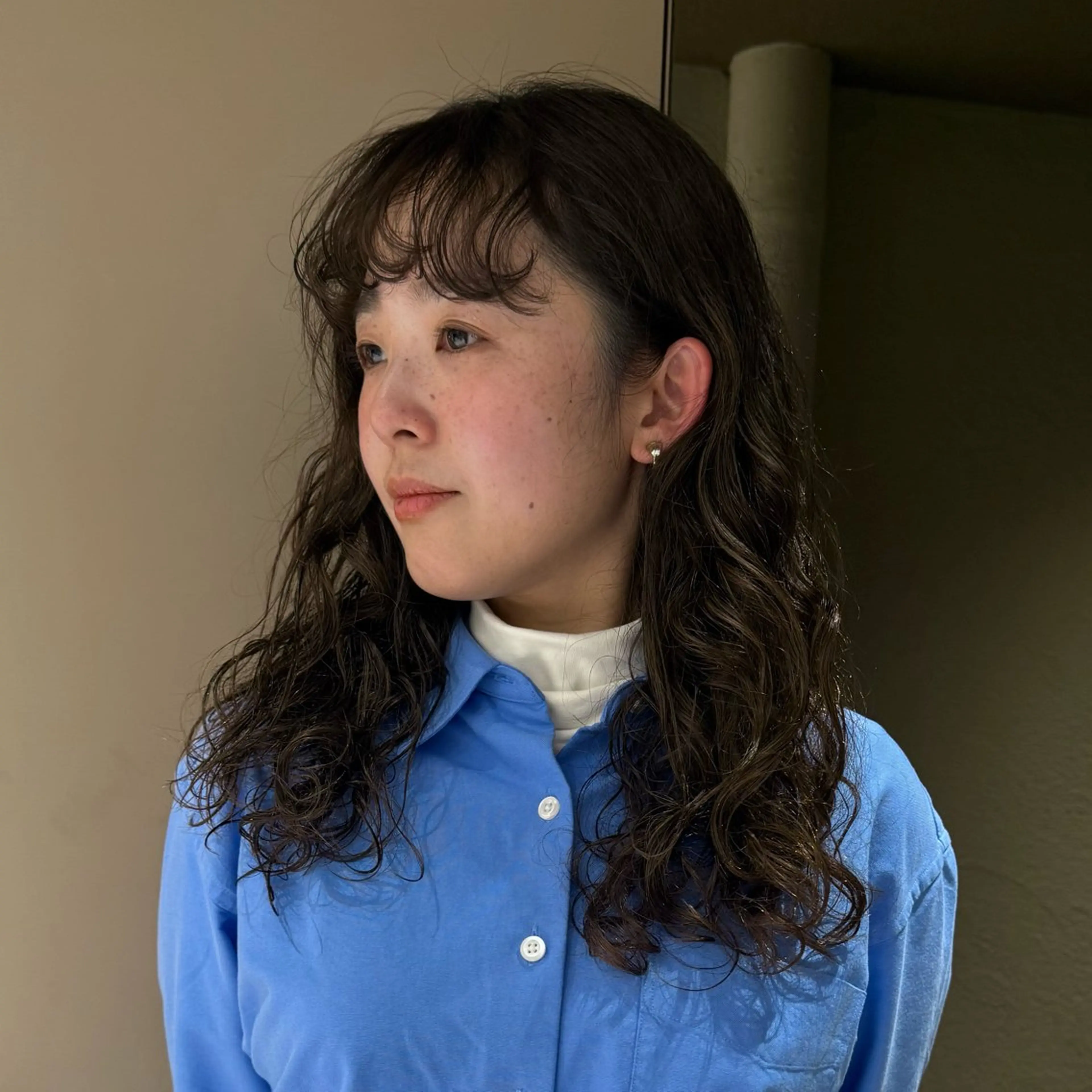 セミロング パーマ カット パーマ maison mile所属・maisonmile Akariのヘアスタイル