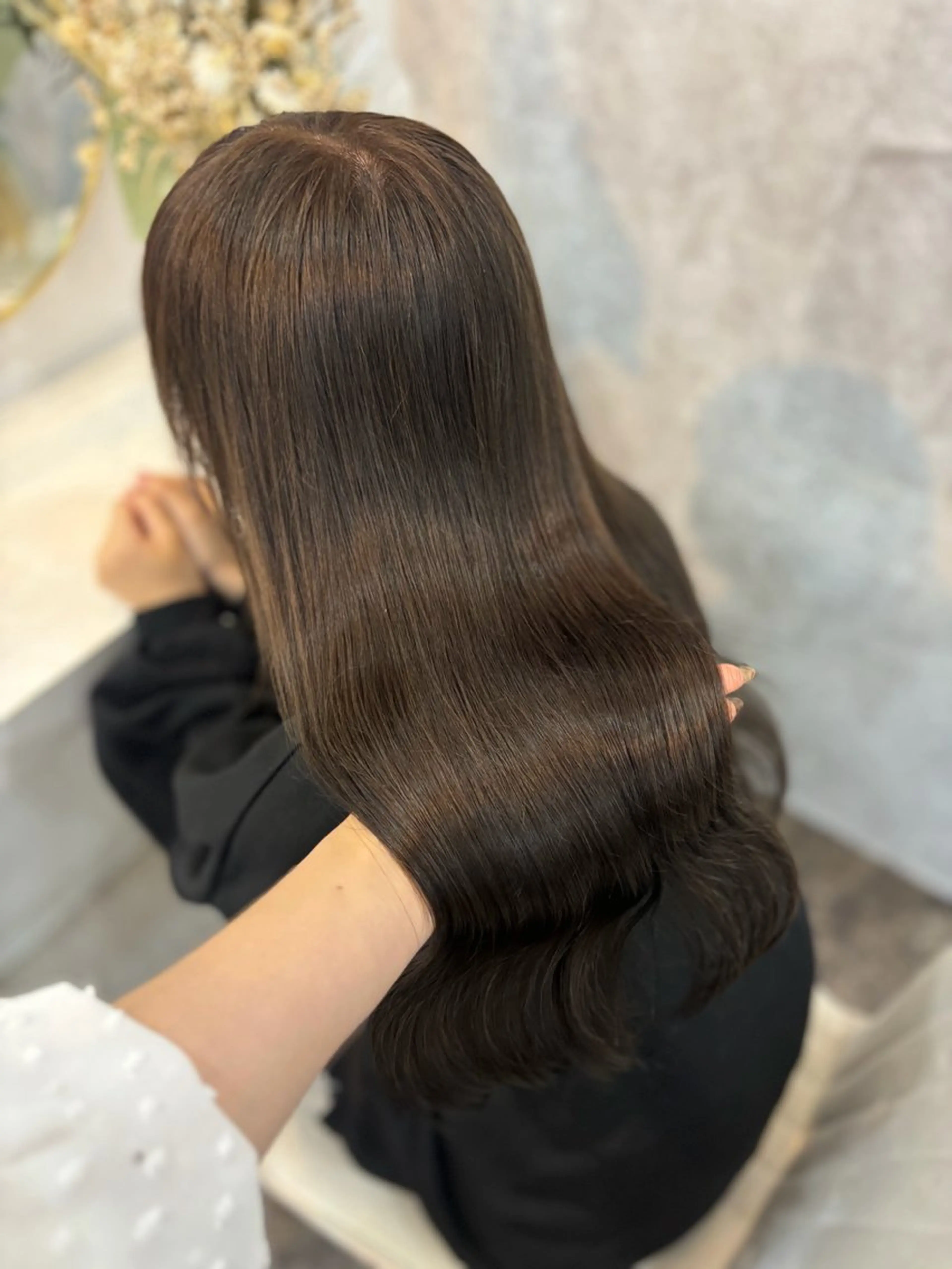 ロング カラー ヘアカラー トリートメント せいと/ウルフ/ ハイトーン/艶髪のヘアスタイル