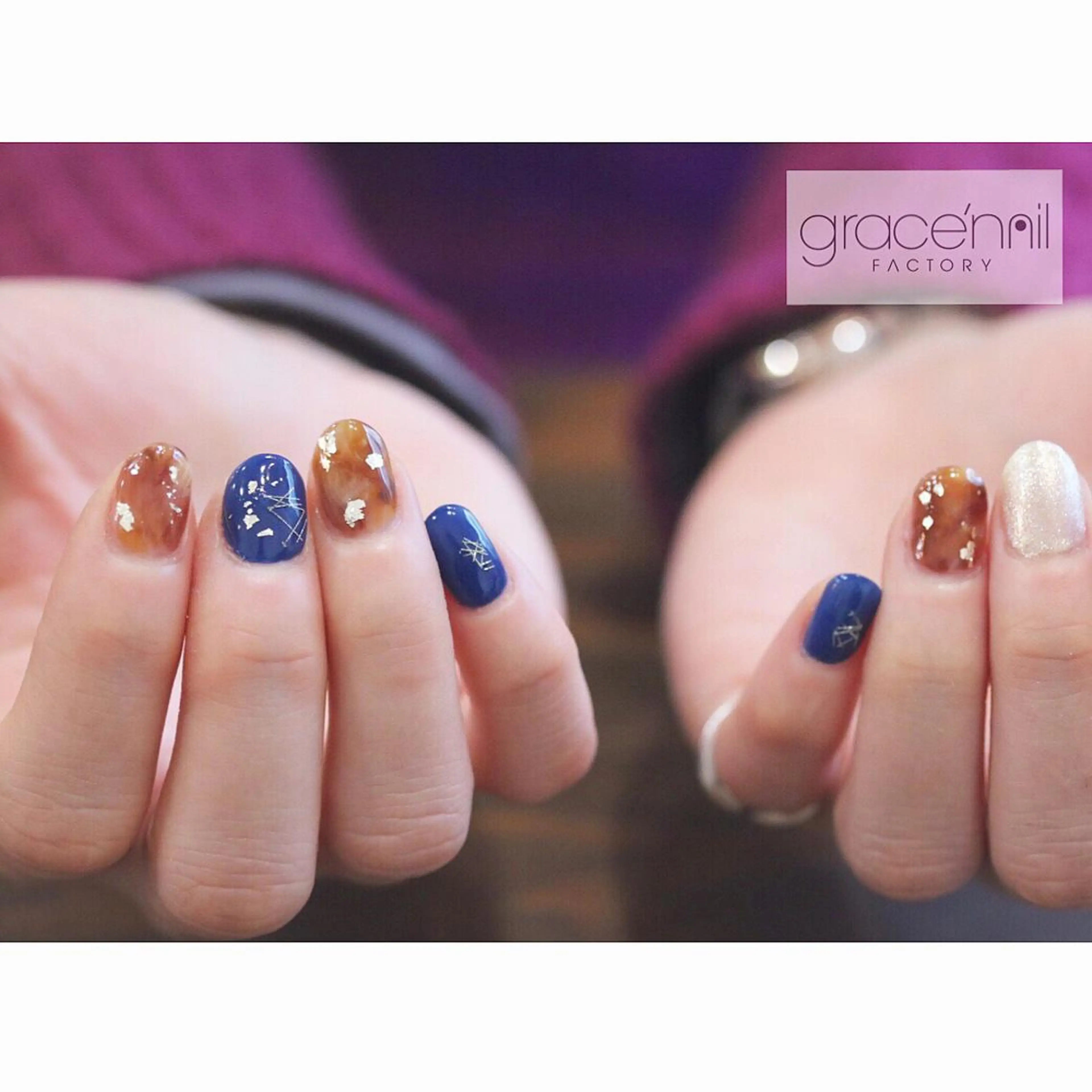 ネイル なんば堀江ニュアンス 育爪ケア/Kaphのネイルデザイン