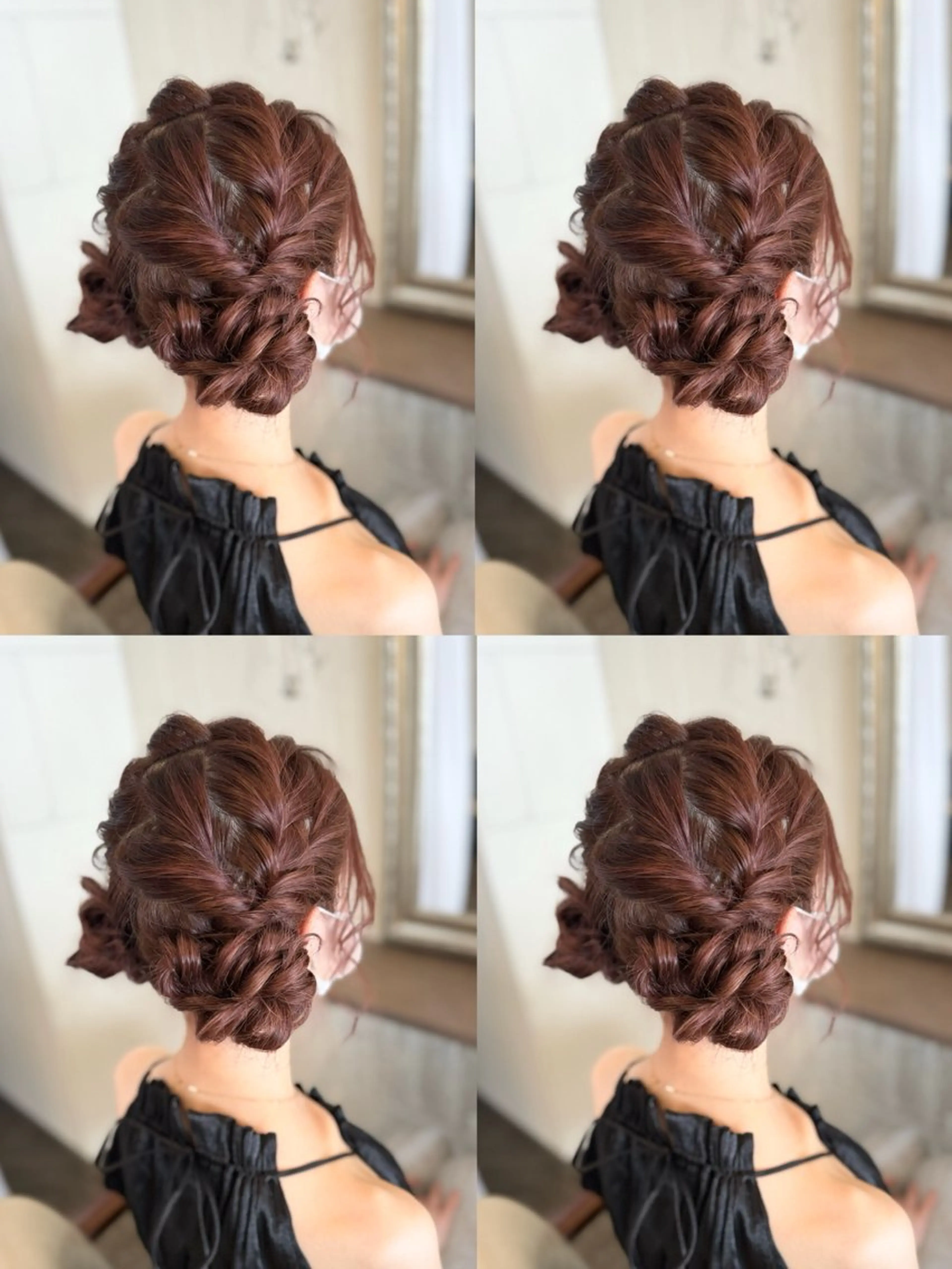 ロング カラー お団子ヘア ヘアセット 🌷MAYU 🌷のヘアスタイル