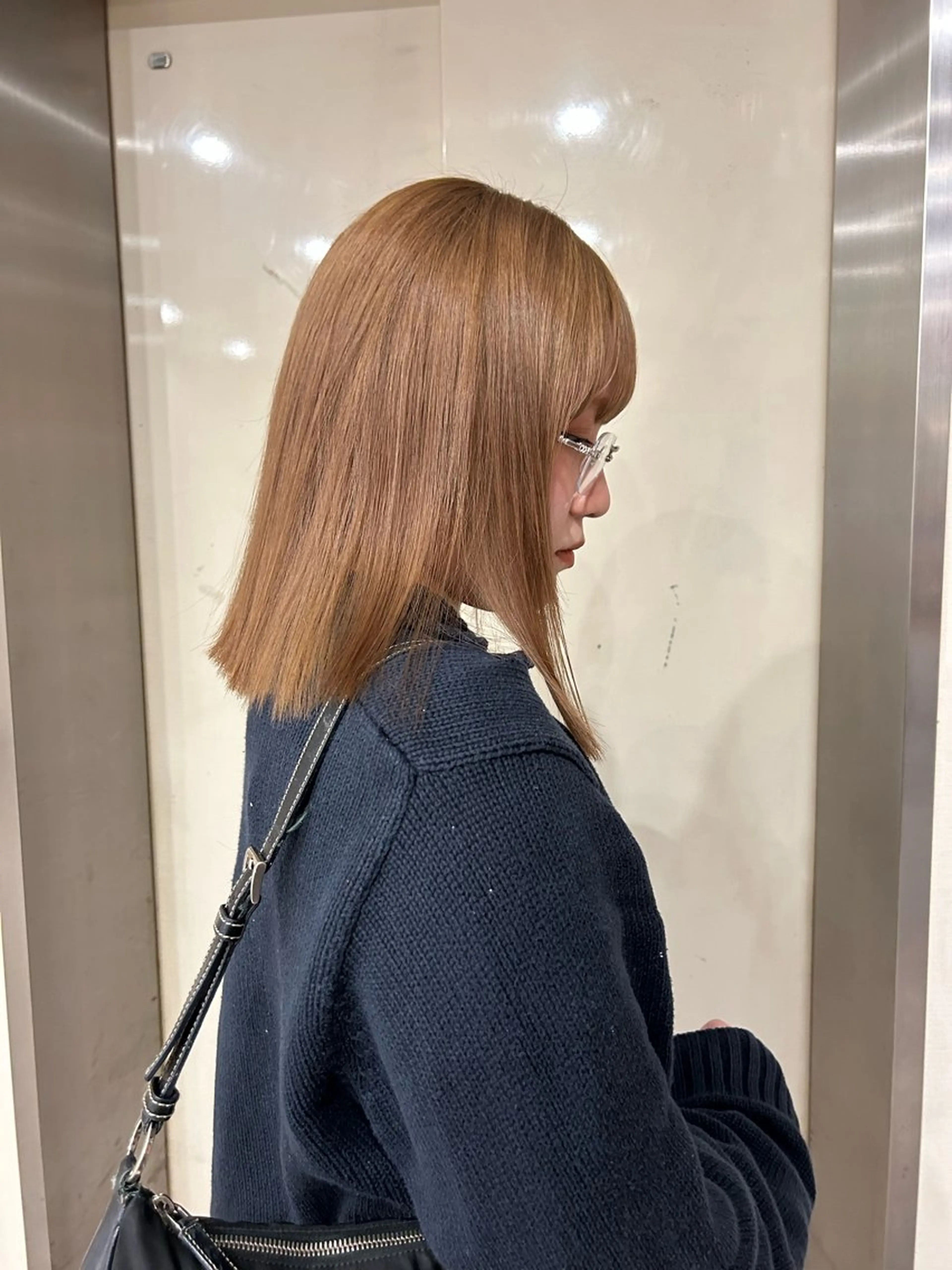 セミロング ヘアカラー hair&eye🎀 /momoKaのヘアスタイル