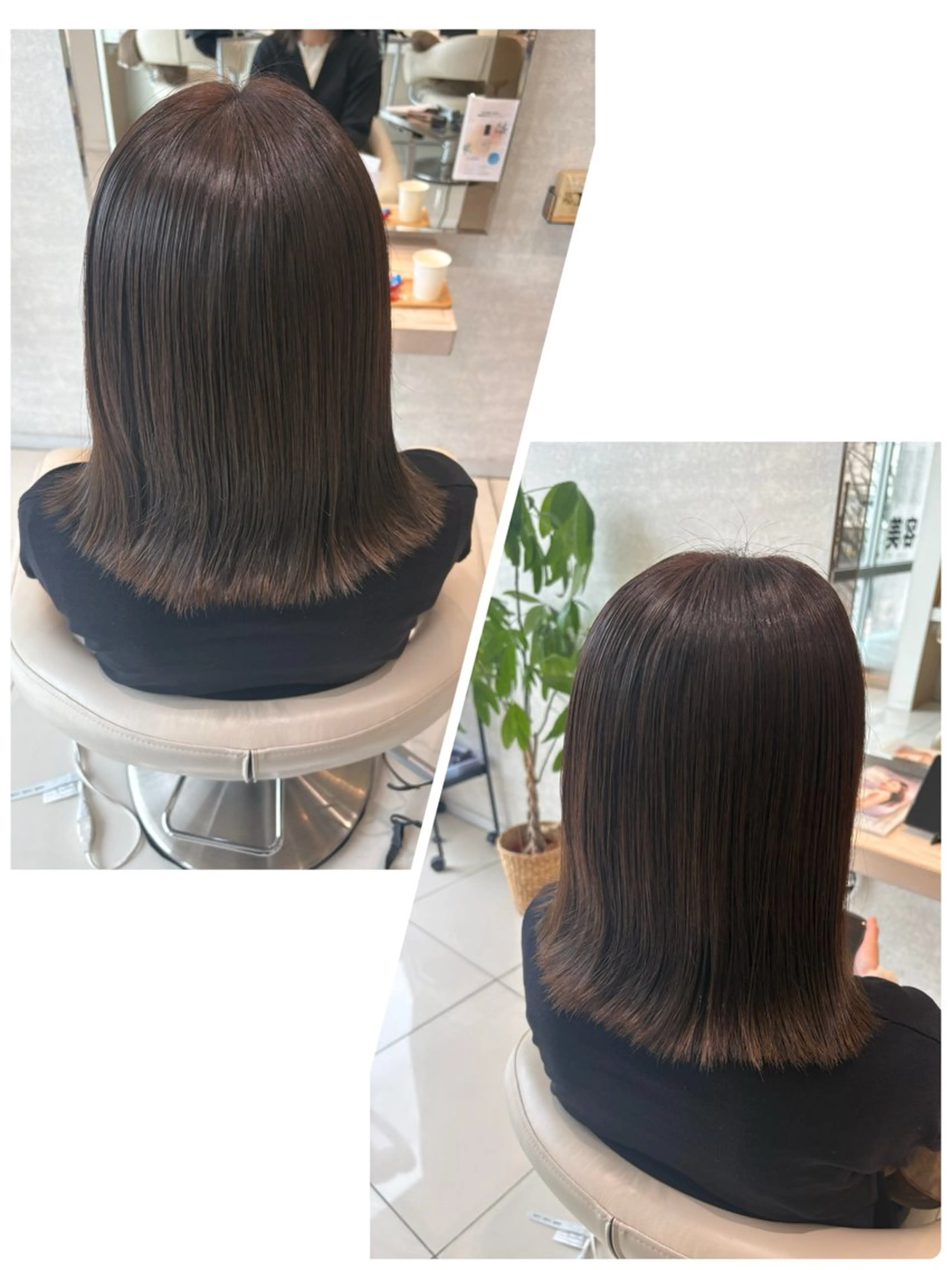 カラー ヘアカラー トリートメント 縮毛矯正&髪質改善 西野のヘアスタイル