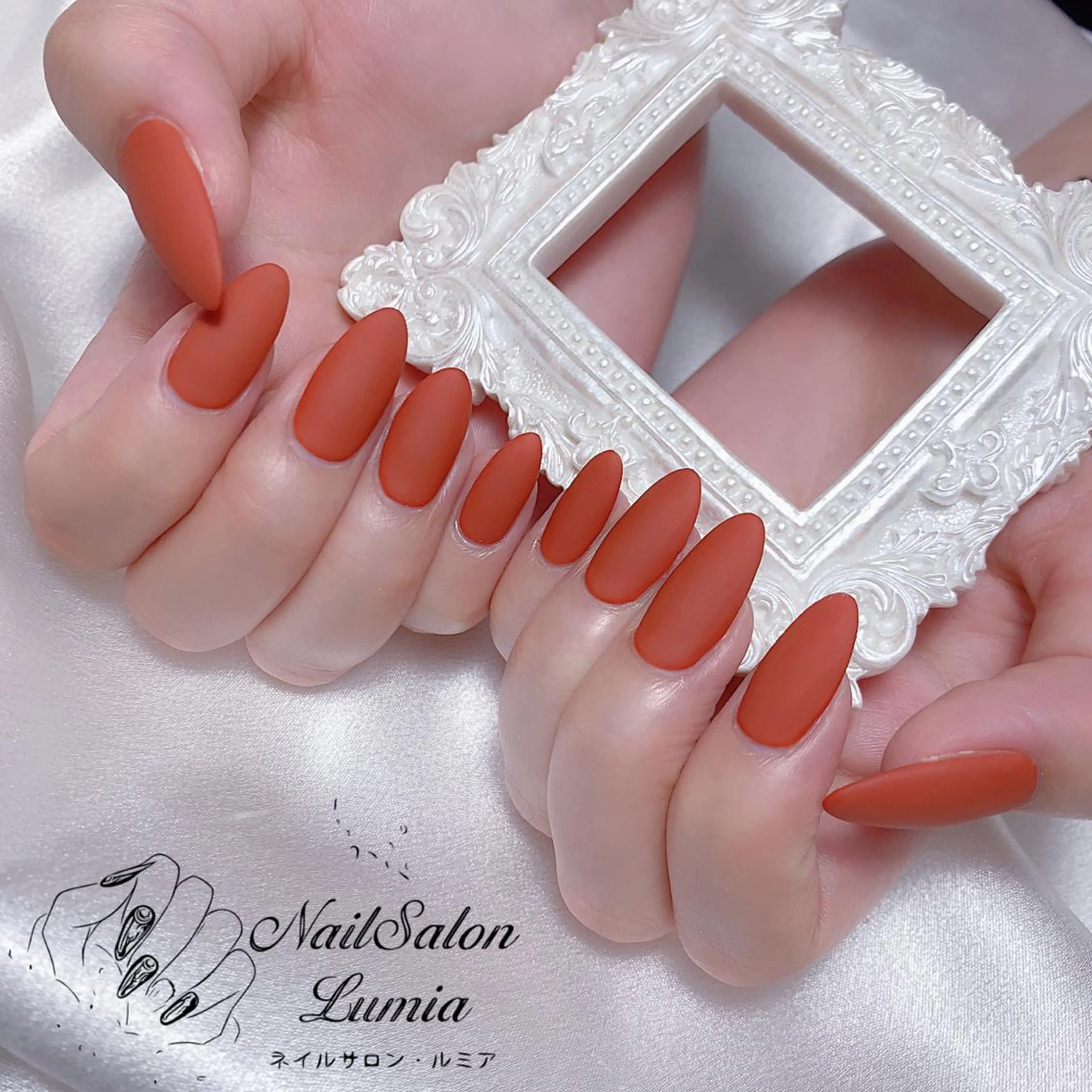 ネイル マットネイル ハンドネイル ネイルサロン ルミア Lumia 店長のネイルデザイン