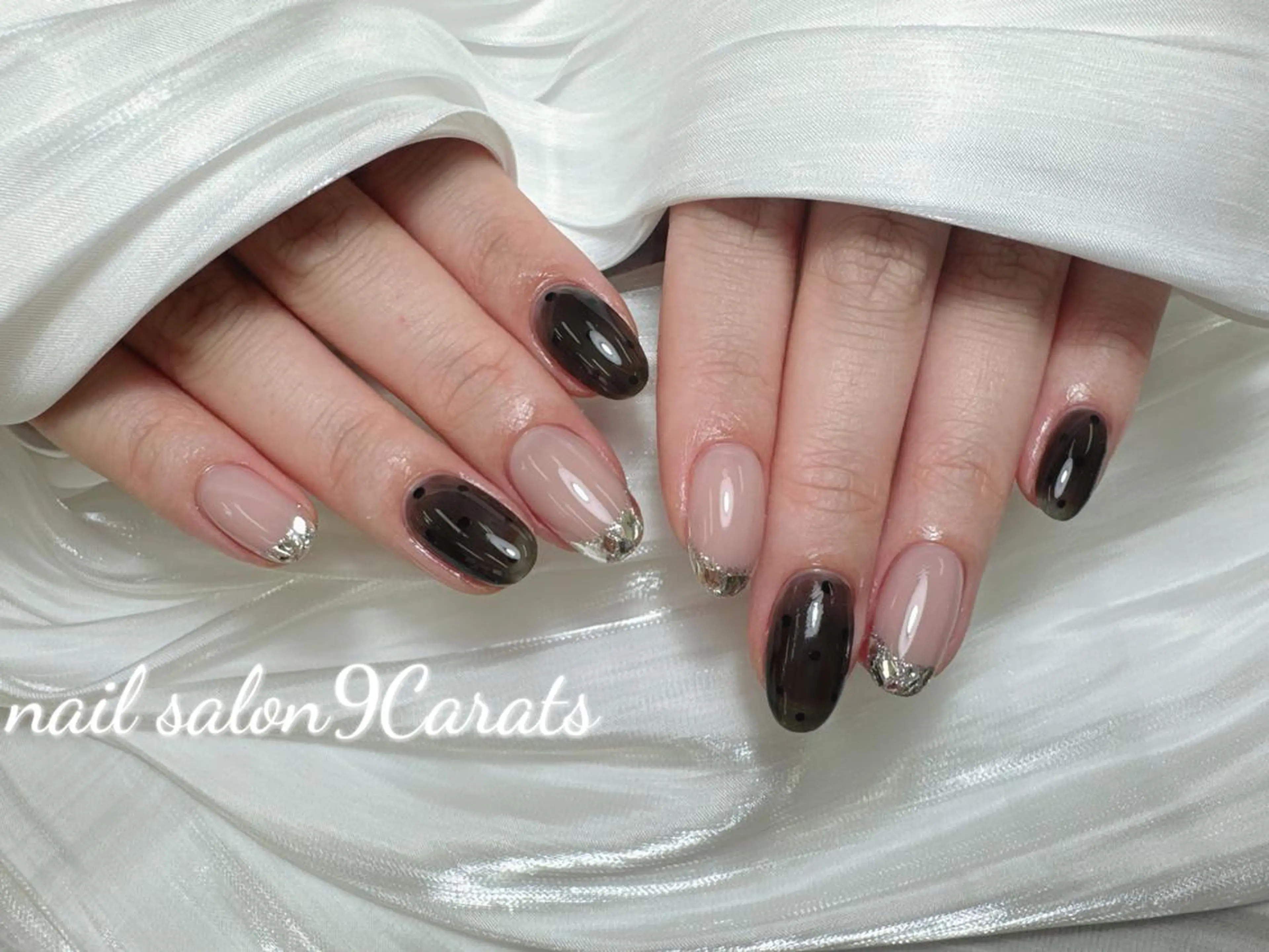 ネイル 💜ワンホンネイル ナインカラット💎のネイルデザイン