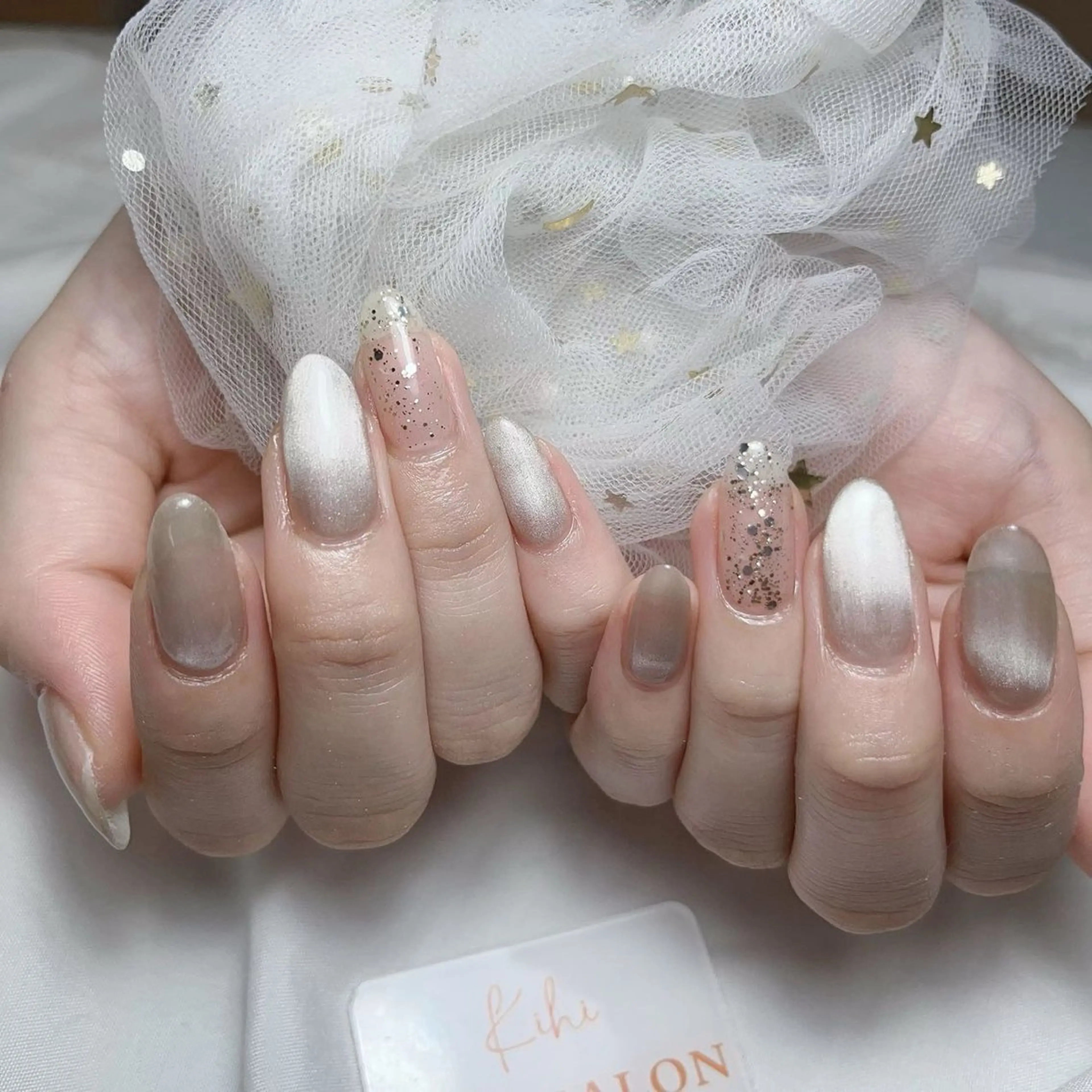 ネイル アートネイル フレンチネイル ジェルネイル グラデーション 韓国ネイル ハンドネイル 💕鈴木ユリ パラジェル/オフ無料のネイルデザイン