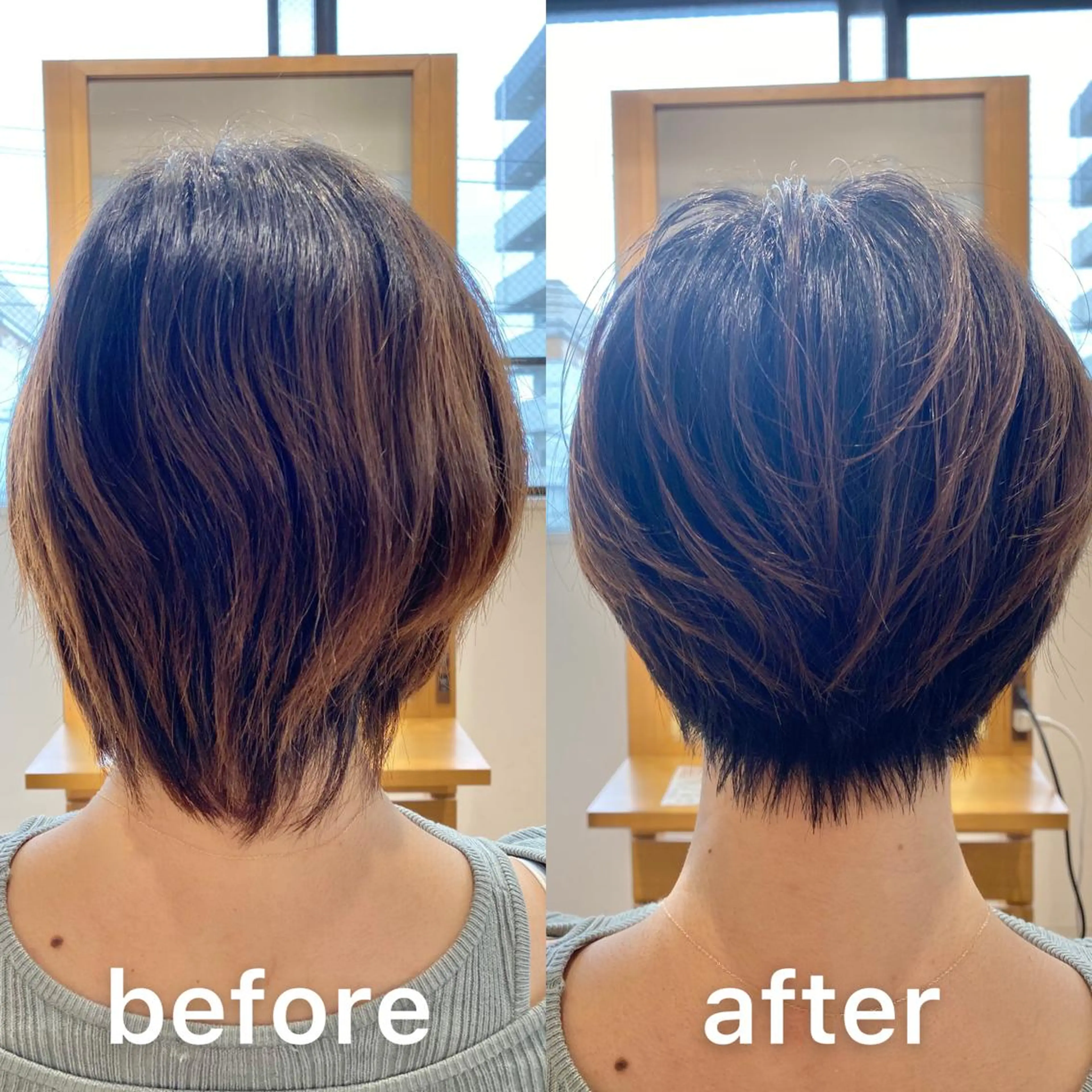 ショート ハンサムショート くせ毛 ショートヘア KIZU 髪質改善 オカルト怪談のヘアスタイル