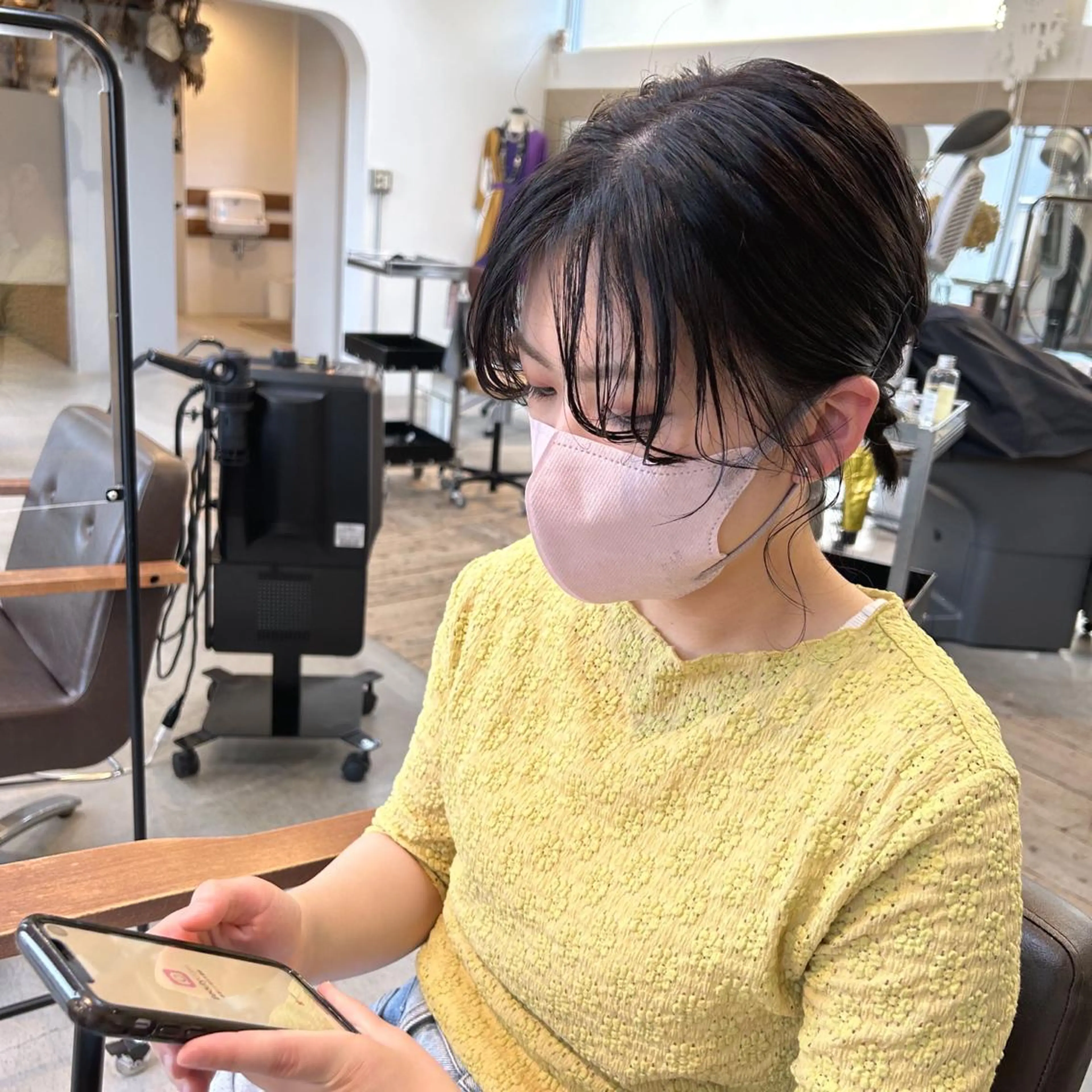 ミディアム カット ヘアカラー トリートメント kachina所属・綿貫 美雪のヘアスタイル