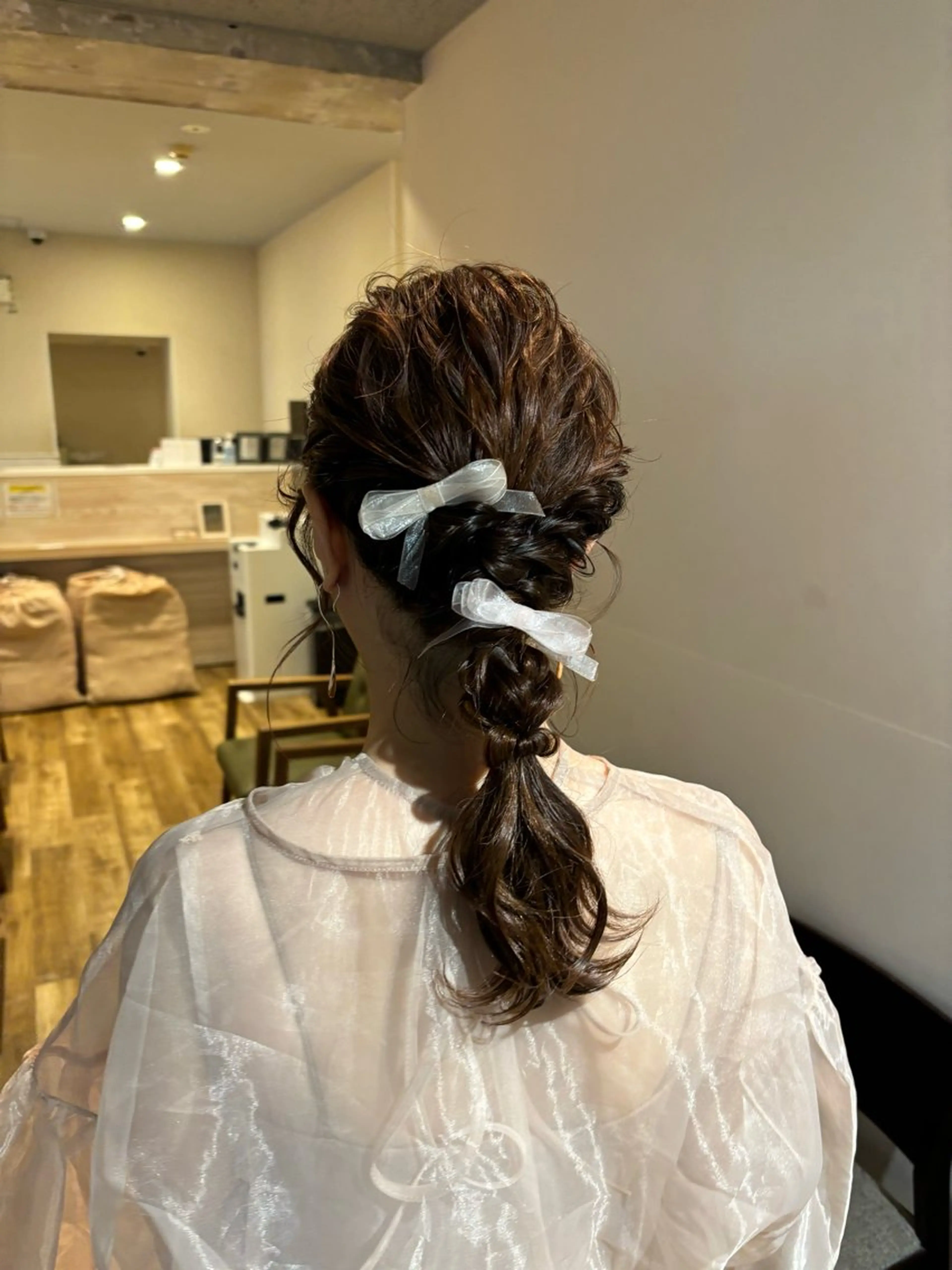 セミロング ヘアセット AFLOAT D’L所属・カットモデル募集‎ / 角本 藍のヘアスタイル