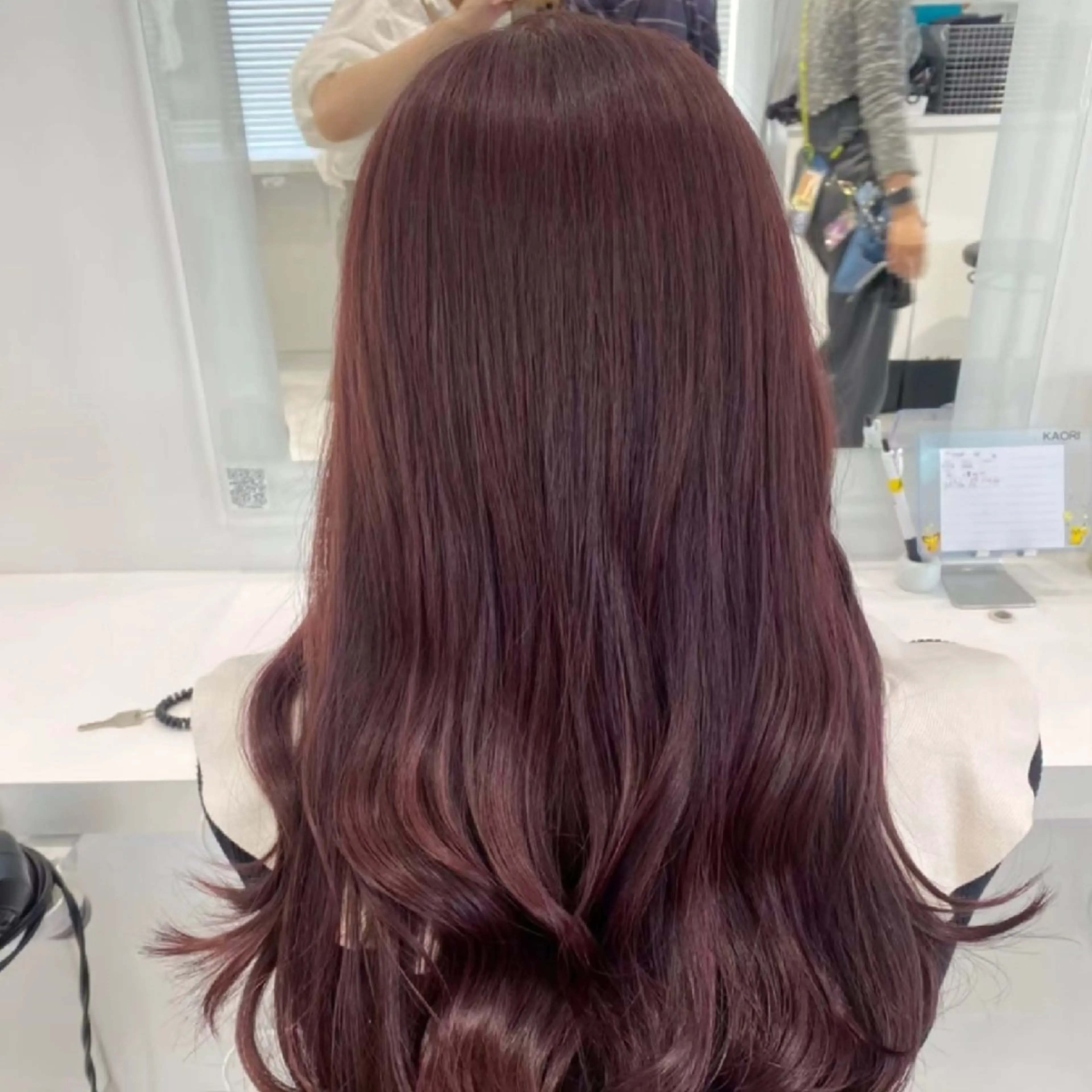 ロング ヘアアレンジ カラー ブラウンカラー 透明感カラー オレンジ ピンクカラー ロング 銀座/ショート/ メンズ/HINOKIのヘアスタイル