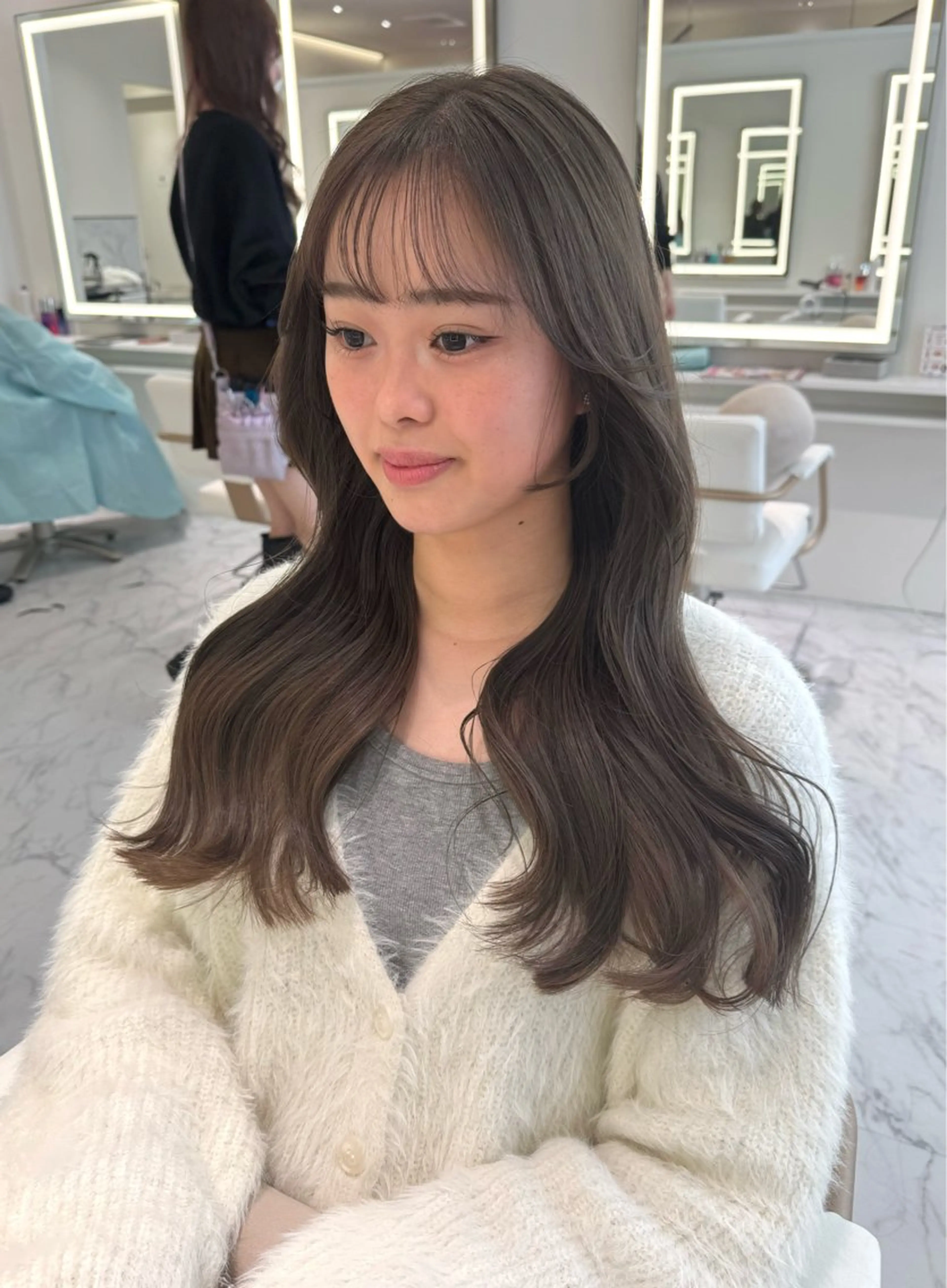 ロング カラー ヘアカラー ParveMix🍀 藤原愛未のヘアスタイル