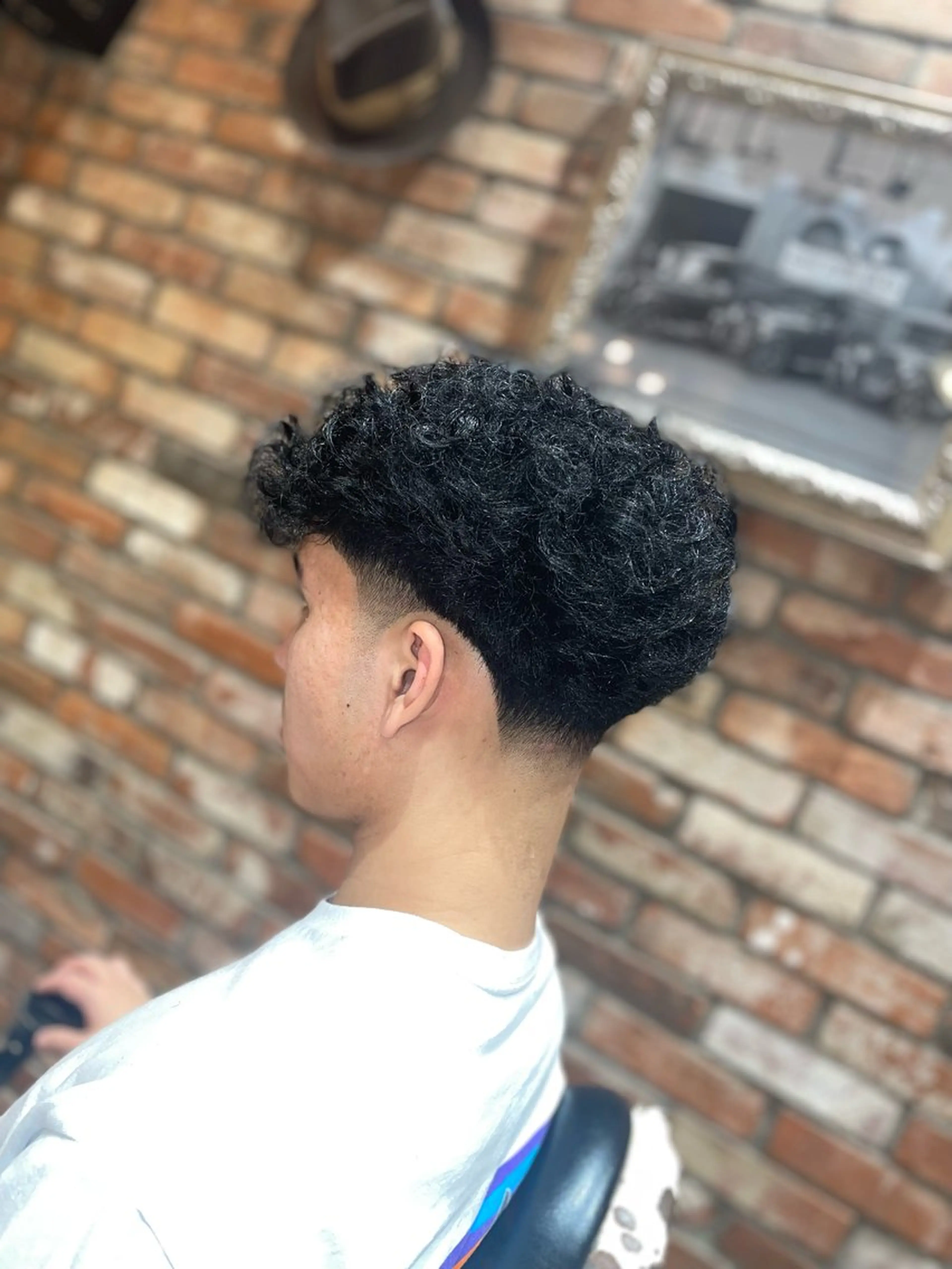 ミディアム パーマ メンズ カット パーマ ITO TOMのヘアスタイル