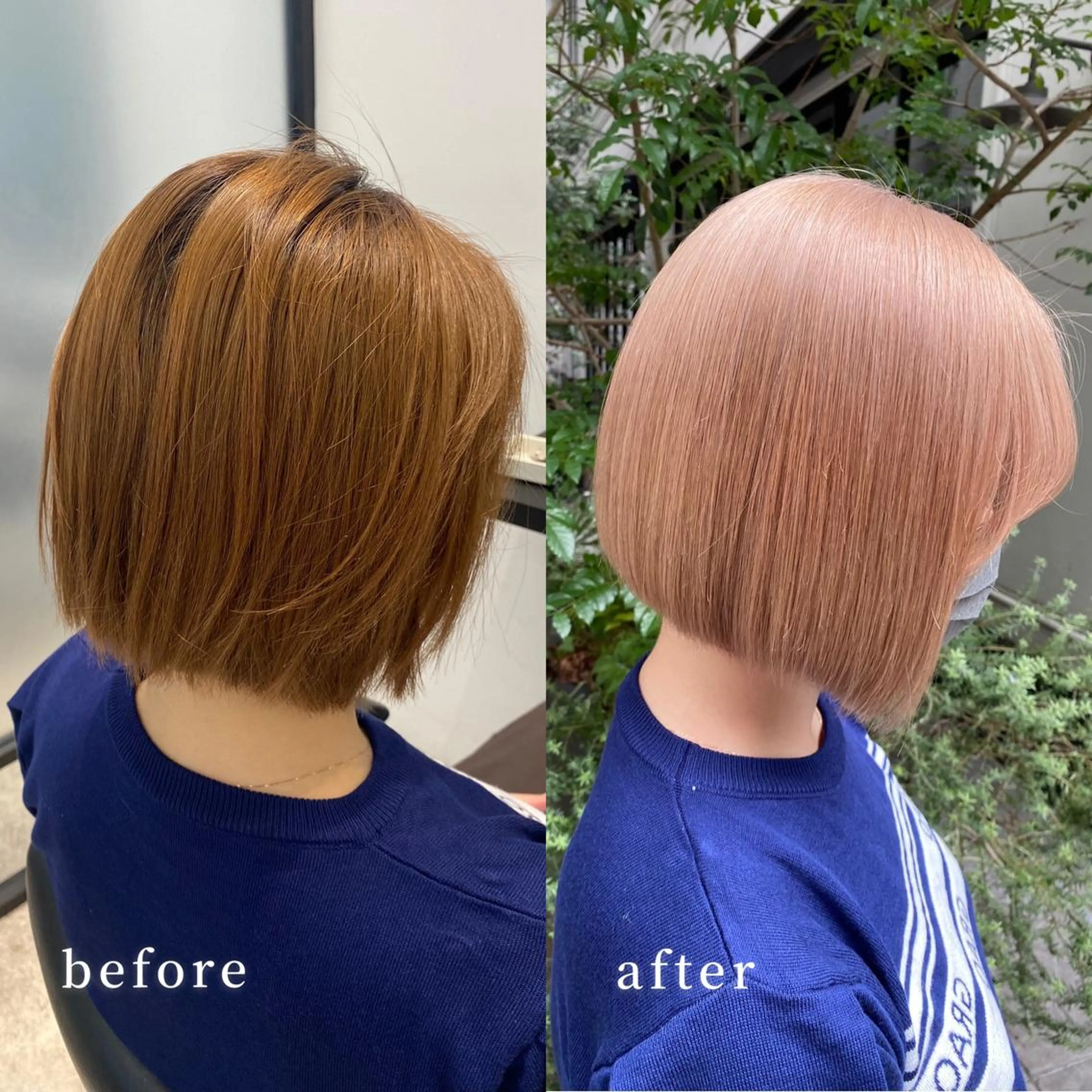 ミディアム カラー ベージュカラー ブリーチ 韓国ヘア🇰🇷 トヨキトキコのヘアスタイル