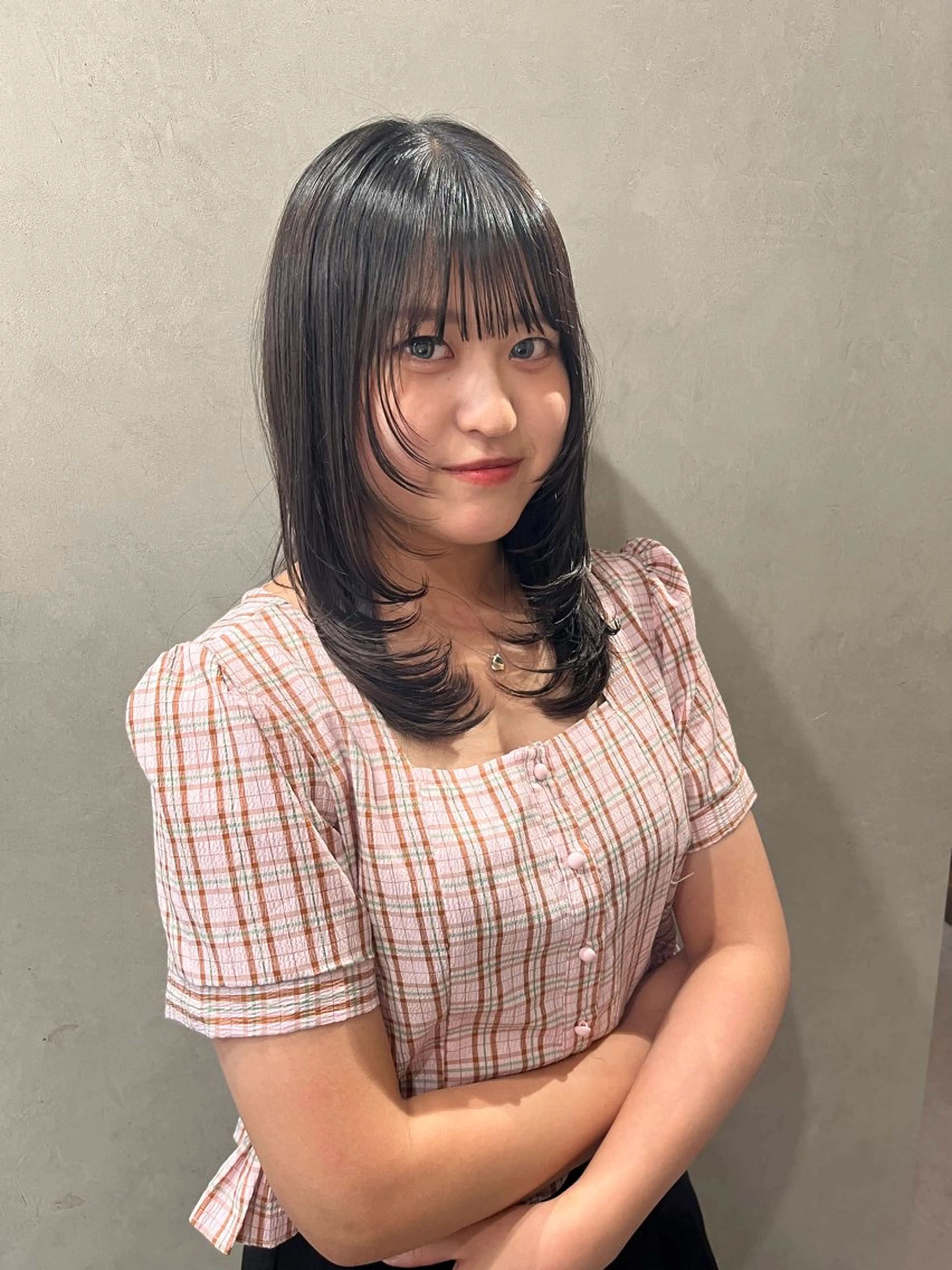 ミディアム レイヤーカット ace share salon所属・Yurina 💖透明感カラー💖のヘアスタイル