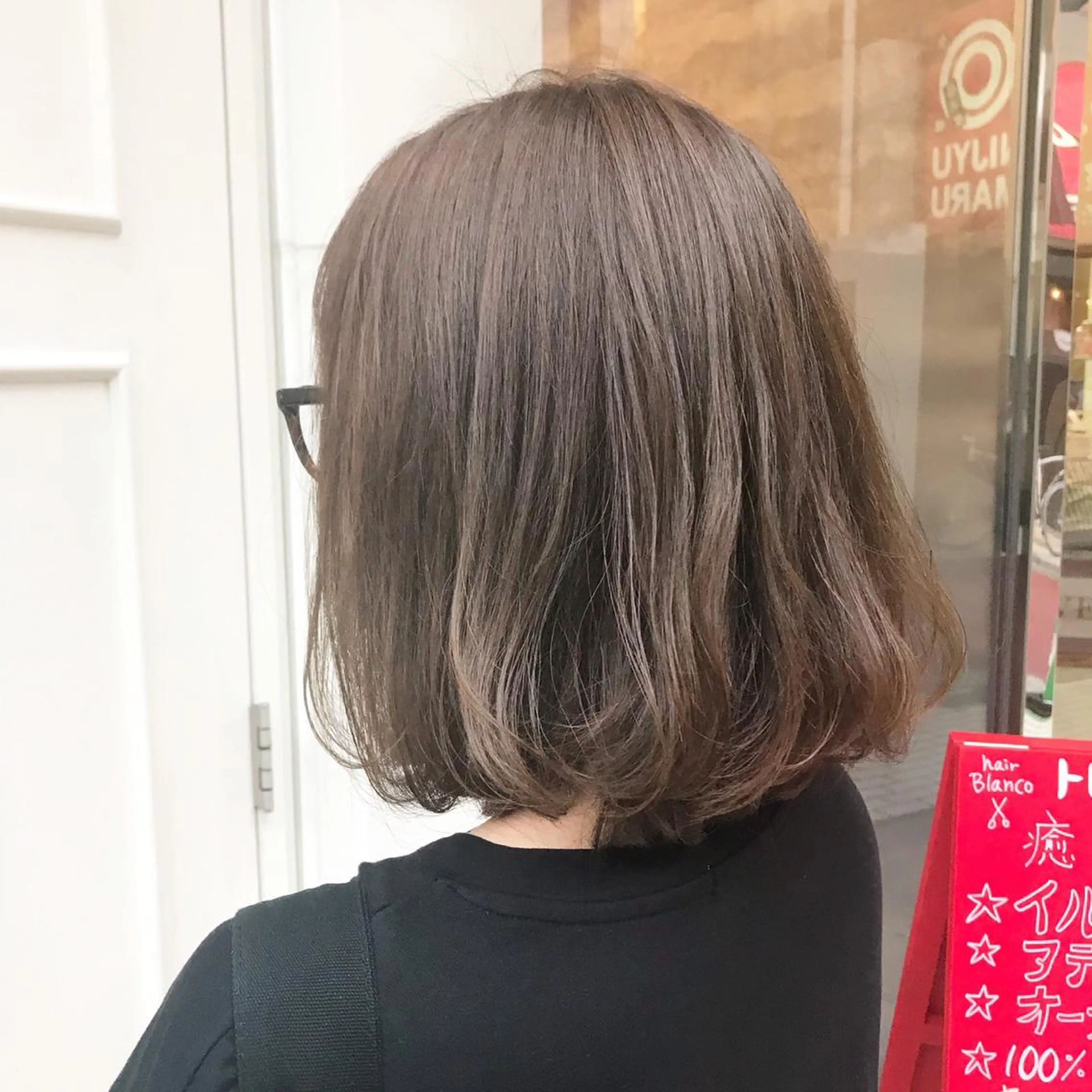 ミディアム カラー アッシュ ベージュカラー ブリーチ ブリーチなしカラー ヘアカラー 🫟Blanco🫟 Color&Careのヘアスタイル