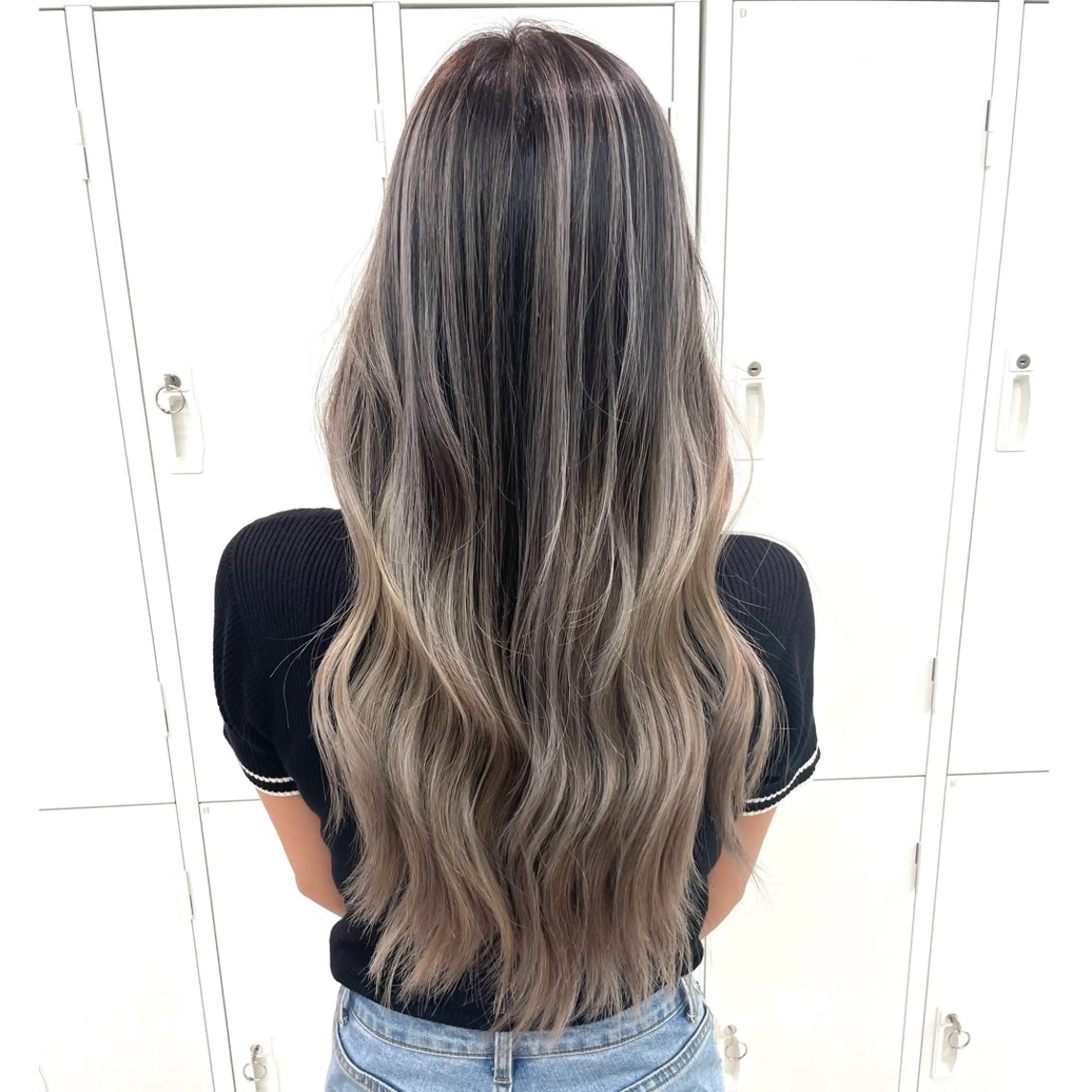 ロング カラー カット ヘアカラー トリートメント 奥山義進/大宮 /ダブルカラーのヘアスタイル