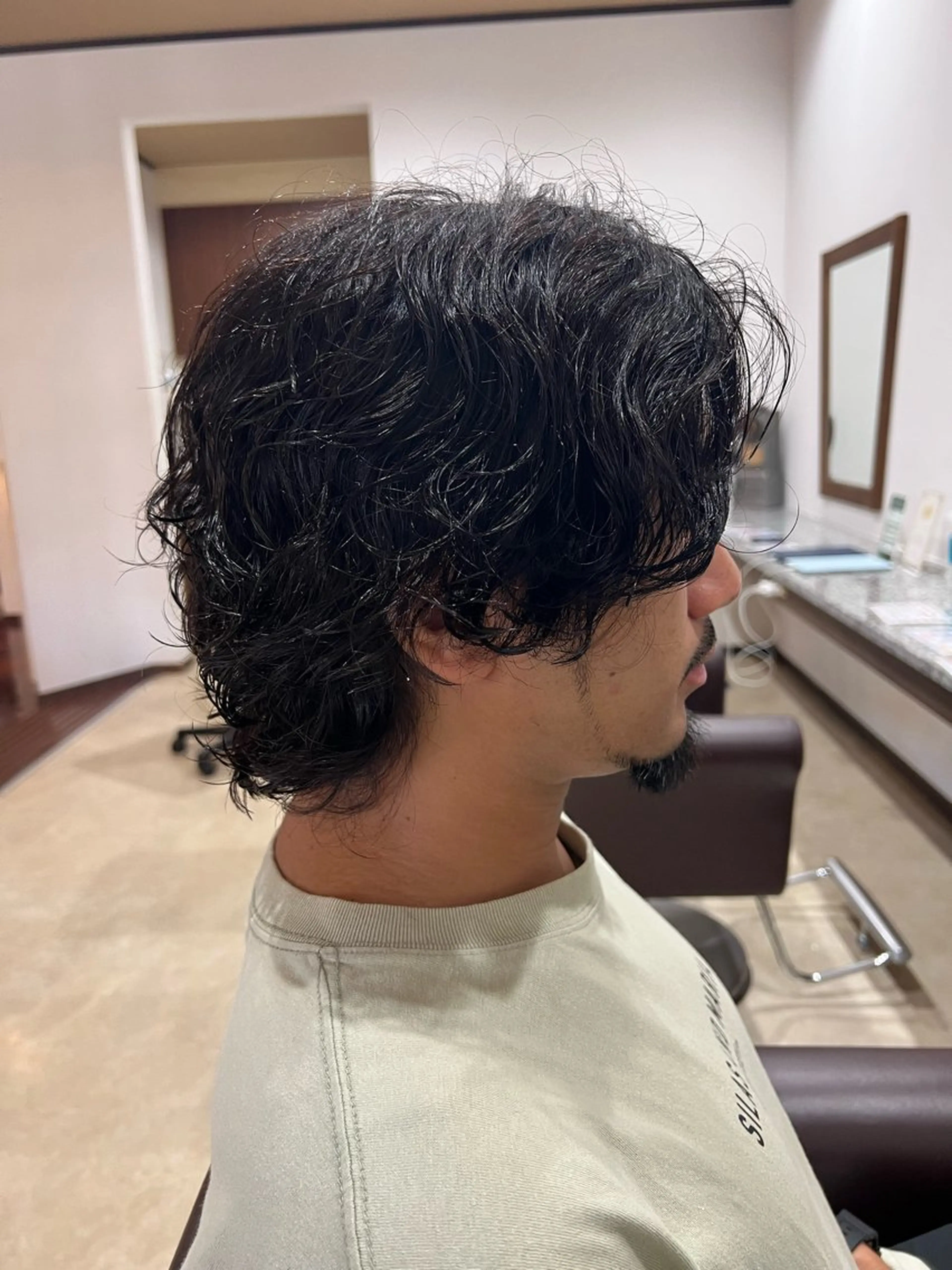 セミロング セミロングパーマ トリートメント 矢藤 豪晃のヘアスタイル