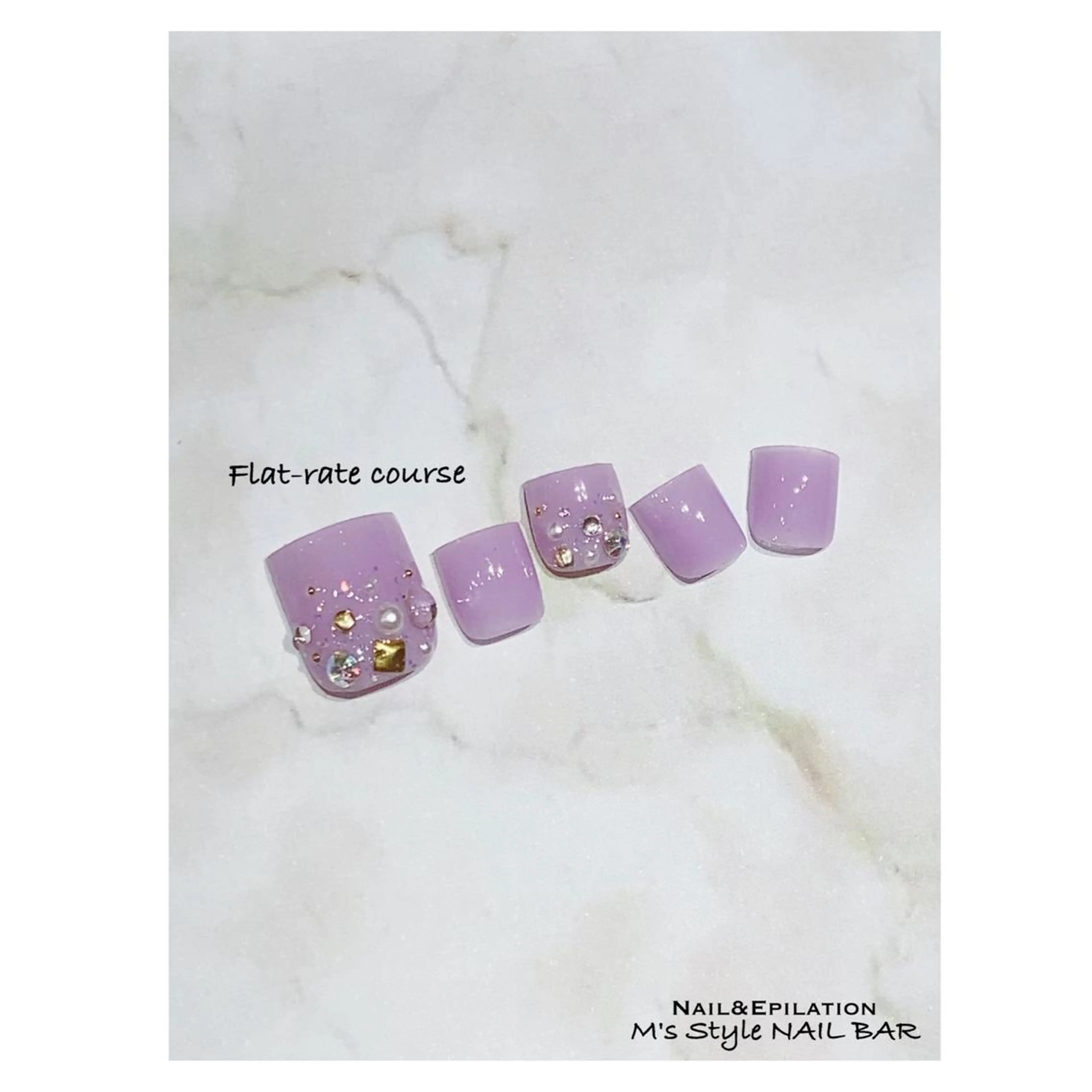 ネイル 成人式 入学式 長さ出し フットネイル フレンチネイル フットネイル M's Style NAIL BARのエステ・リラクイメージ