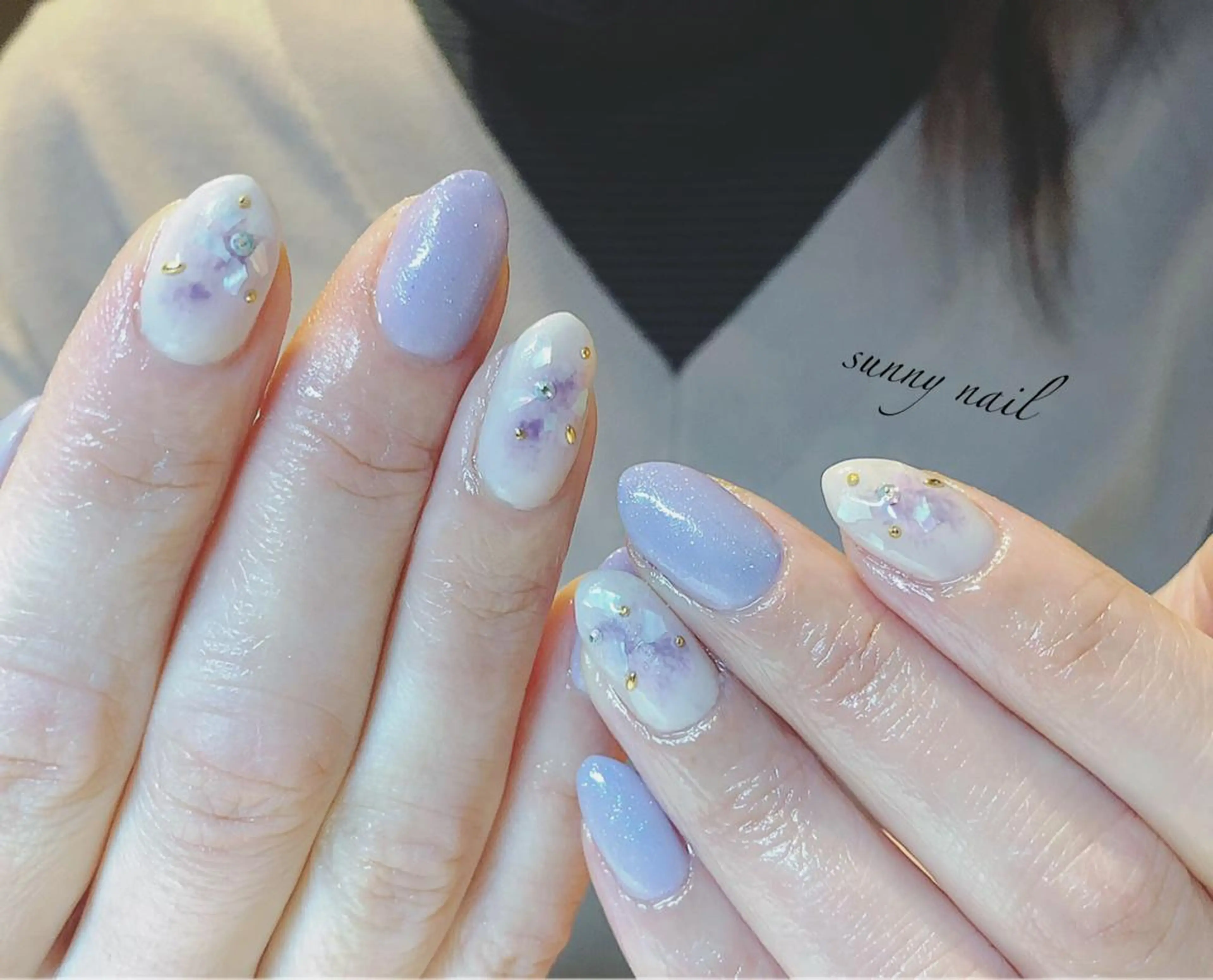 ネイル パープル sunny nailのネイルデザイン