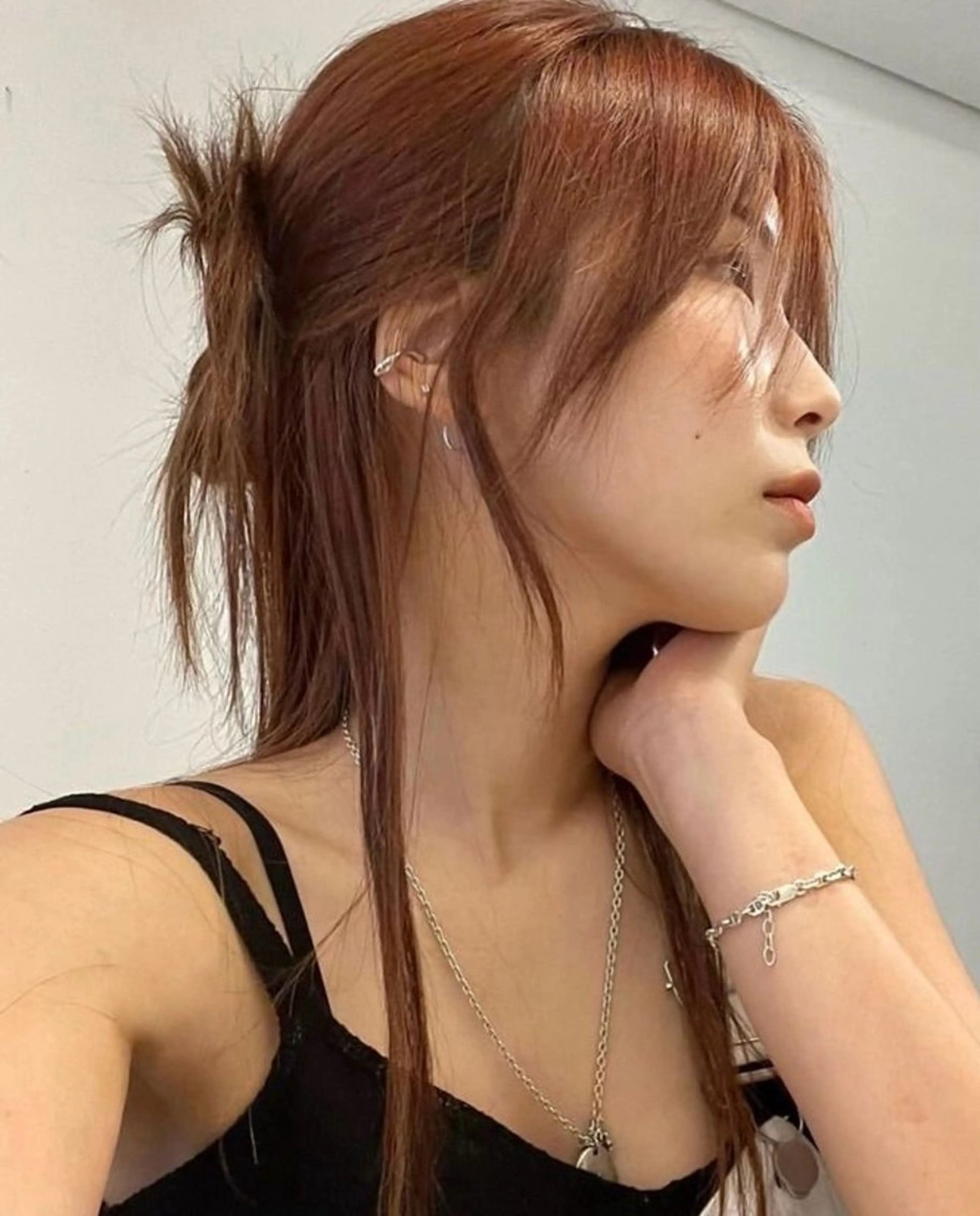 カラー パーマ ヘアアレンジ メンズ ヘアカラー 🤍レイヤーカット/ ベージュヘア🤍のヘアスタイル