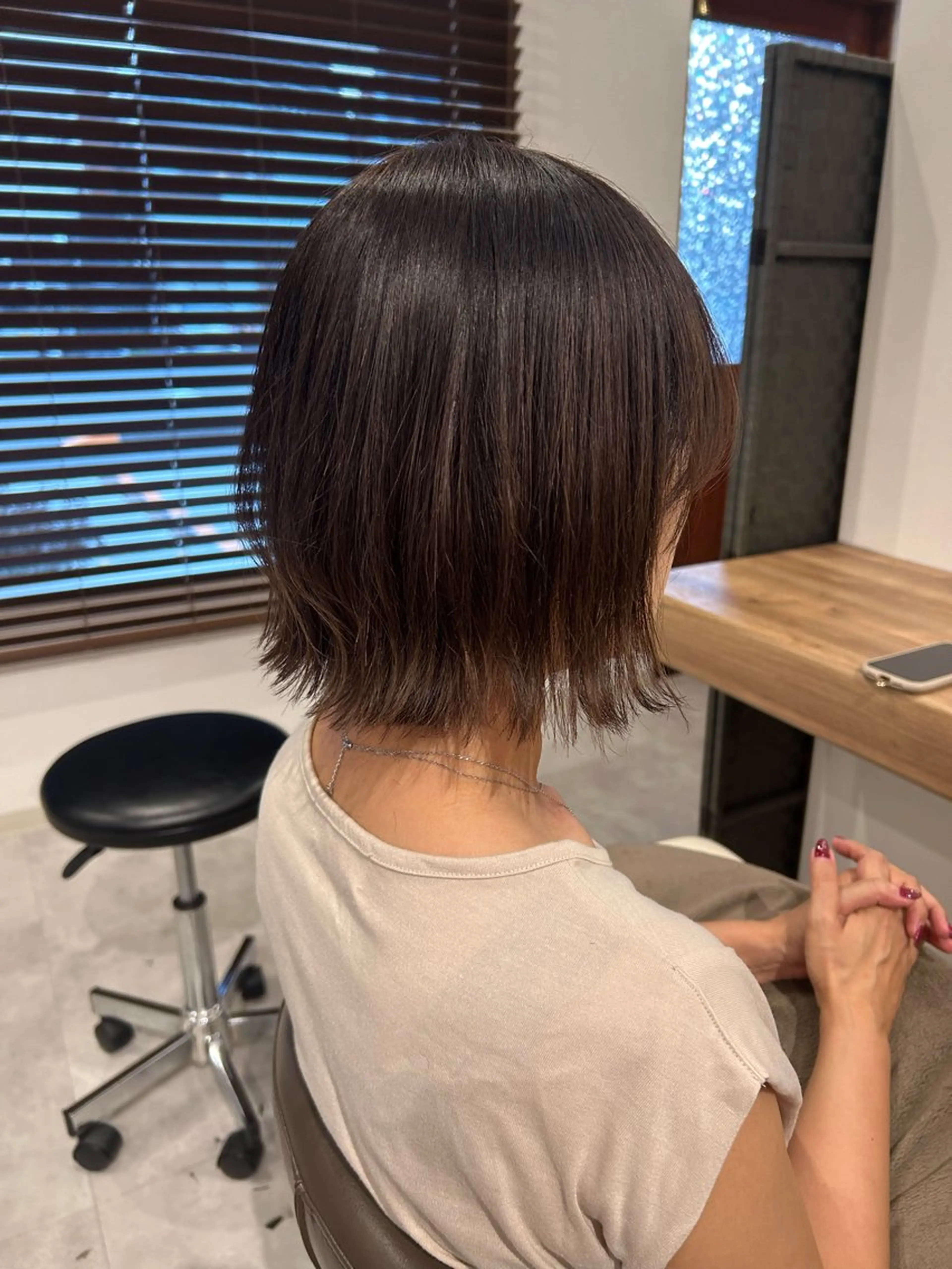 ミディアム カラー riddle hair(駒生)所属・山越 美裕樹のヘアスタイル