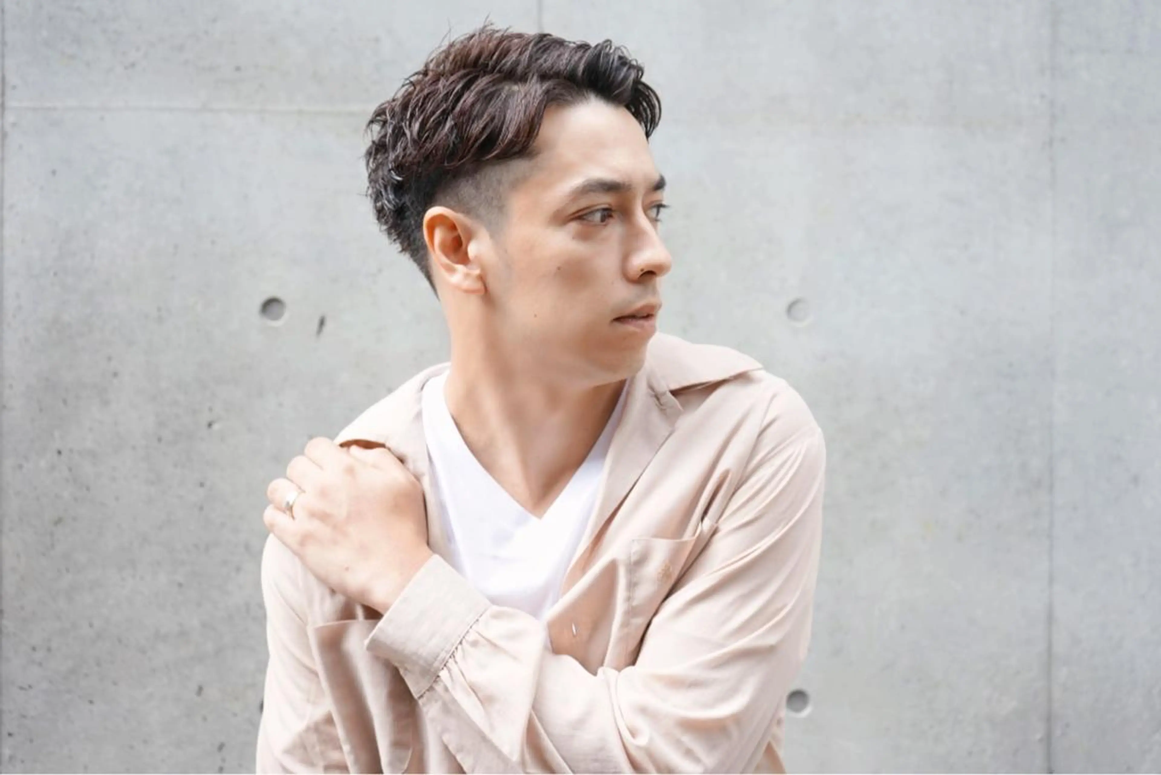 ショート パーマ メンズ カット ヘアカラー 縮毛矯正 トリートメント 髪質改善×大人可愛い 艶髪🫧ダイトのヘアスタイル