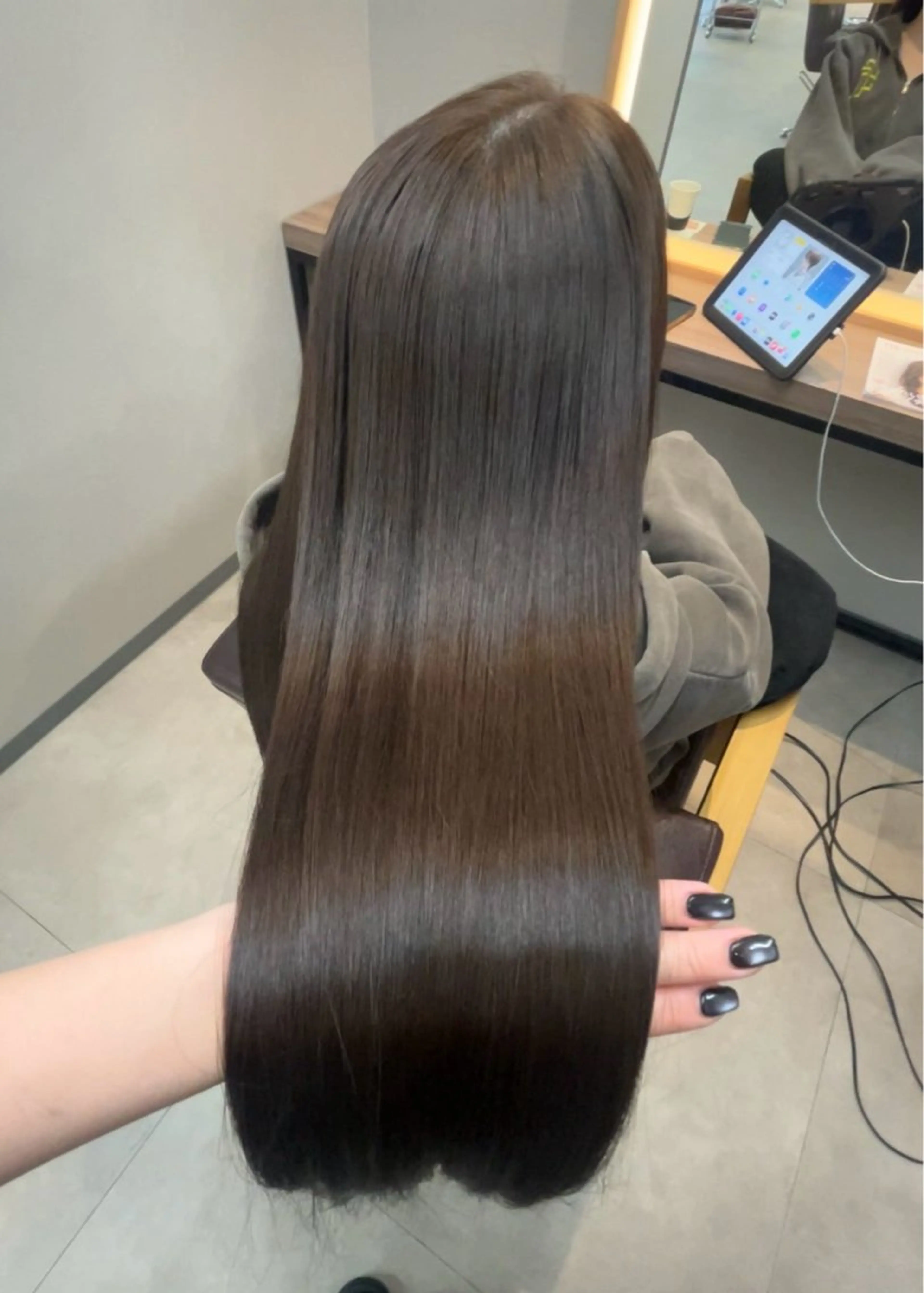 ロング カット 縮毛矯正 トリートメント 🎀ツヤ髪/レイヤー /ボブ/hana🎀のヘアスタイル